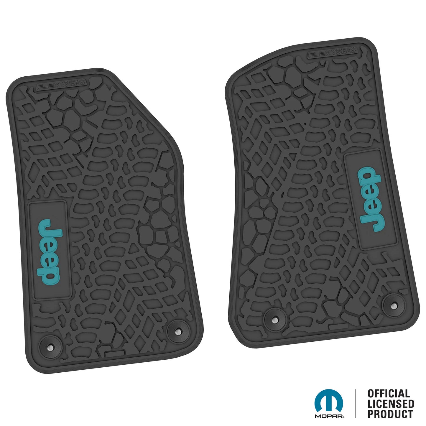 18-25 Jeep Wrangler JL/JLU/Gladiator/4xe Floor Mats (2pc) w/ Jeep Logo