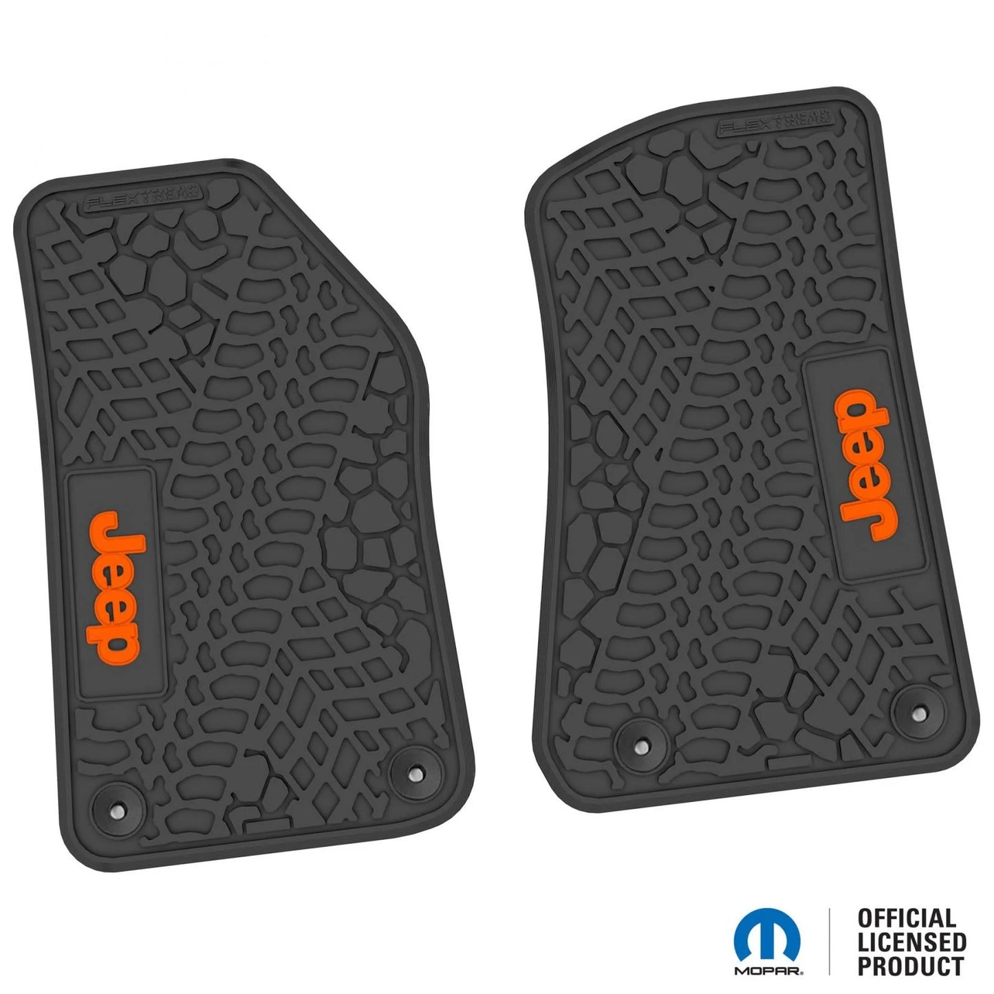 18-25 Jeep Wrangler JL/JLU/Gladiator/4xe Floor Mats (2pc) w/ Jeep Logo