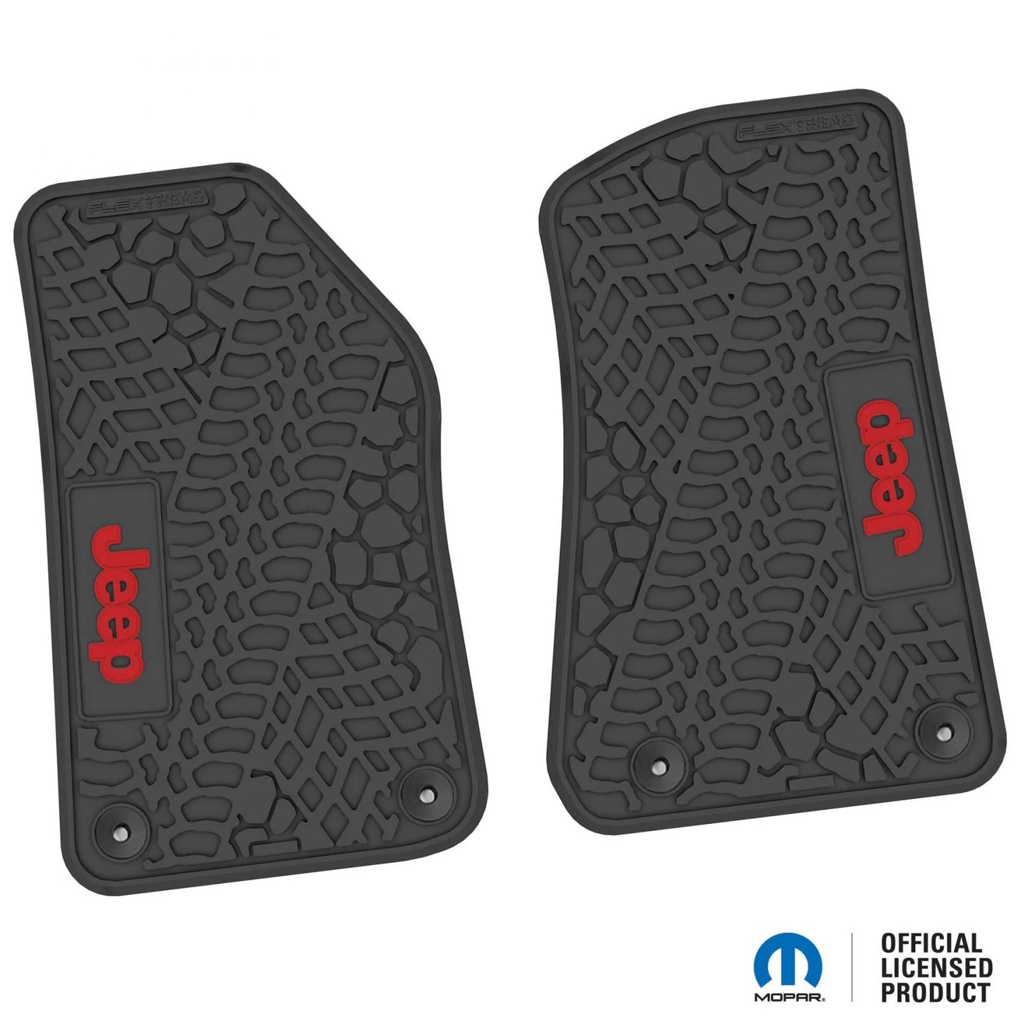 18-25 Jeep Wrangler JL/JLU/Gladiator/4xe Floor Mats (2pc) w/ Jeep Logo