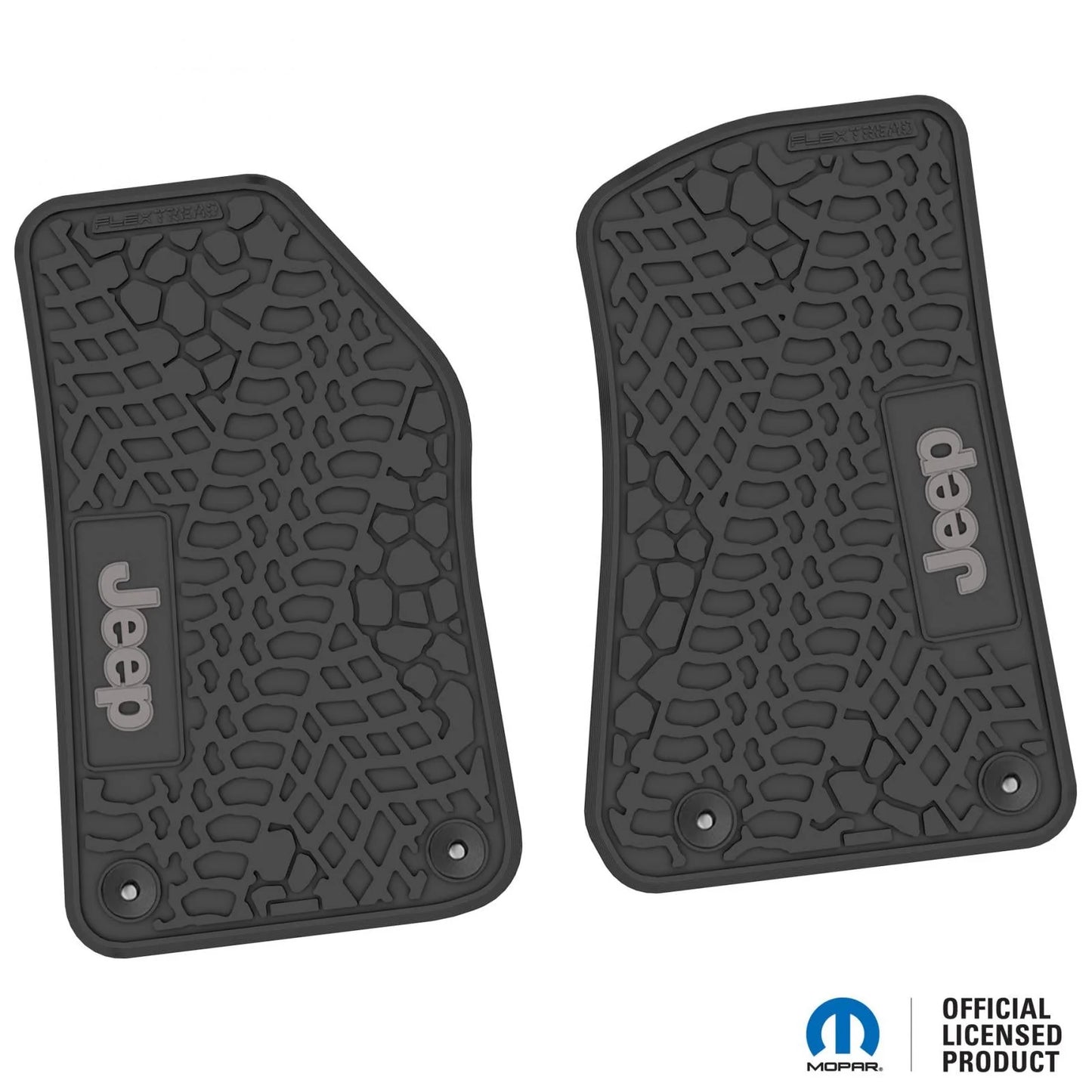 18-25 Jeep Wrangler JL/JLU/Gladiator/4xe Floor Mats (2pc) w/ Jeep Logo