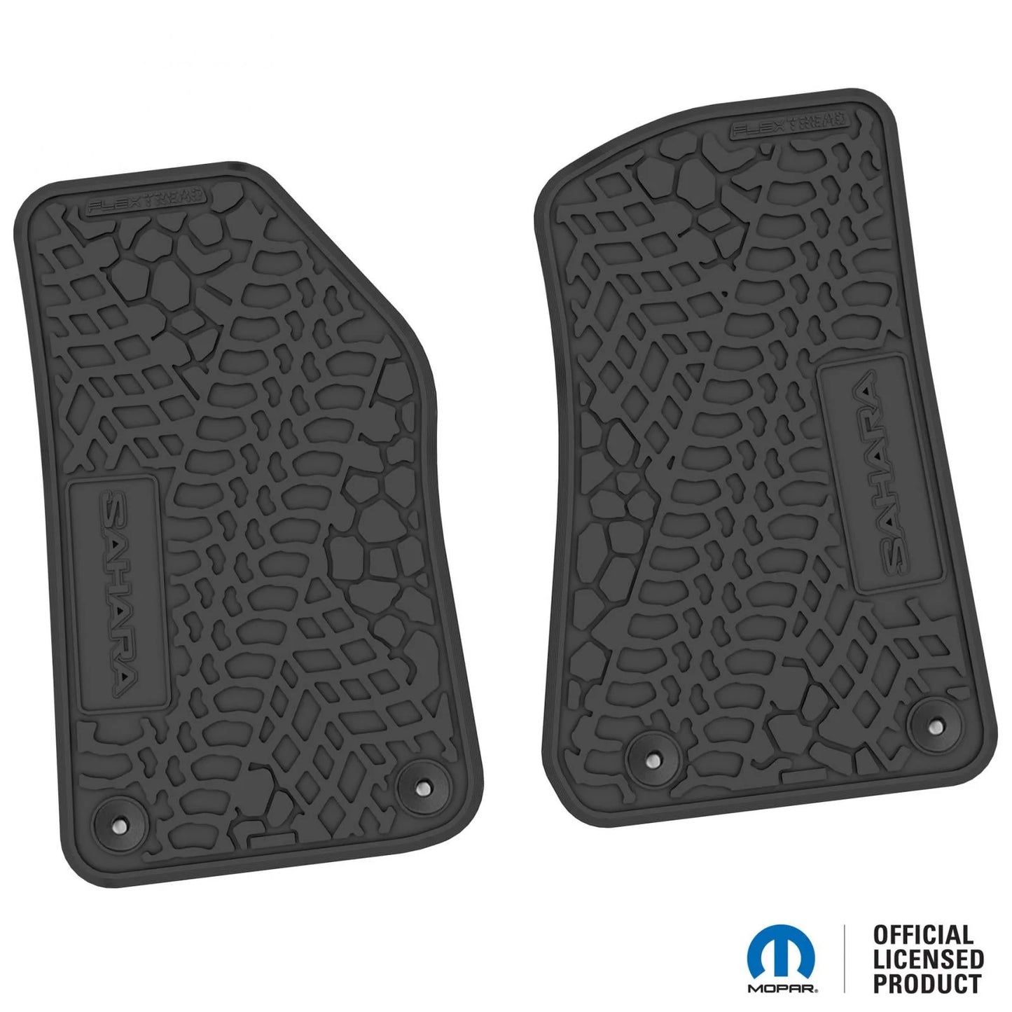 18-25 Jeep Wrangler JL/JLU/4xe Floor Mats (2pc) w/ Sahara Logo