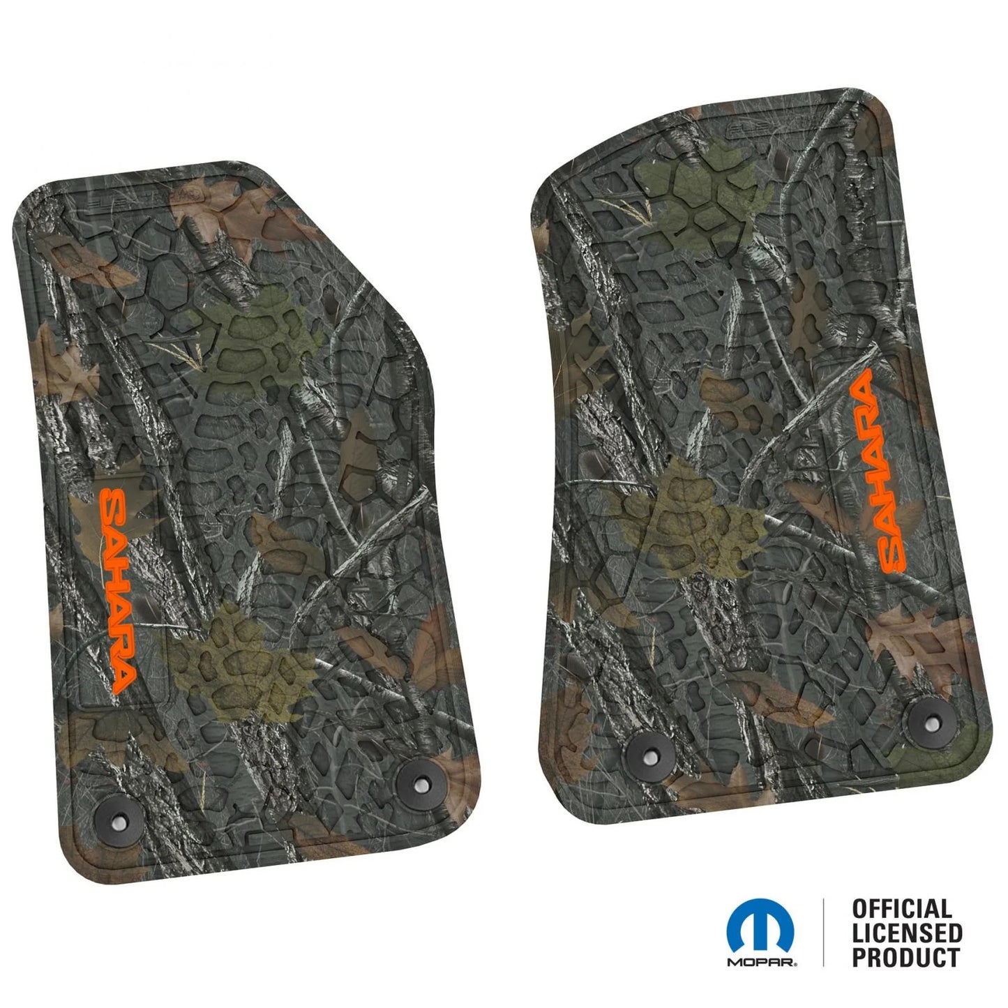 18-25 Jeep Wrangler JL/JLU/4xe Floor Mats (2pc) w/ Sahara Logo