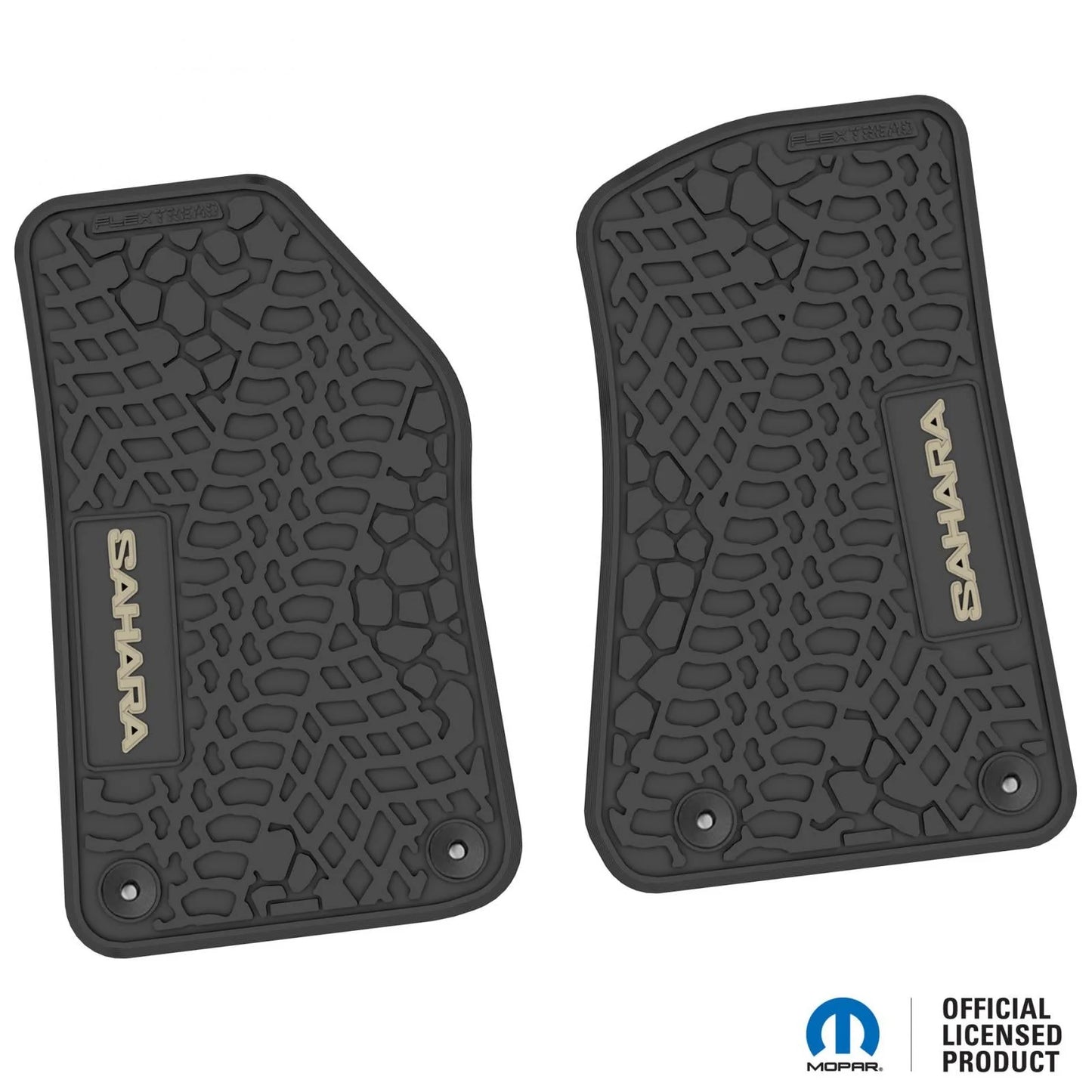 18-25 Jeep Wrangler JL/JLU/4xe Floor Mats (2pc) w/ Sahara Logo