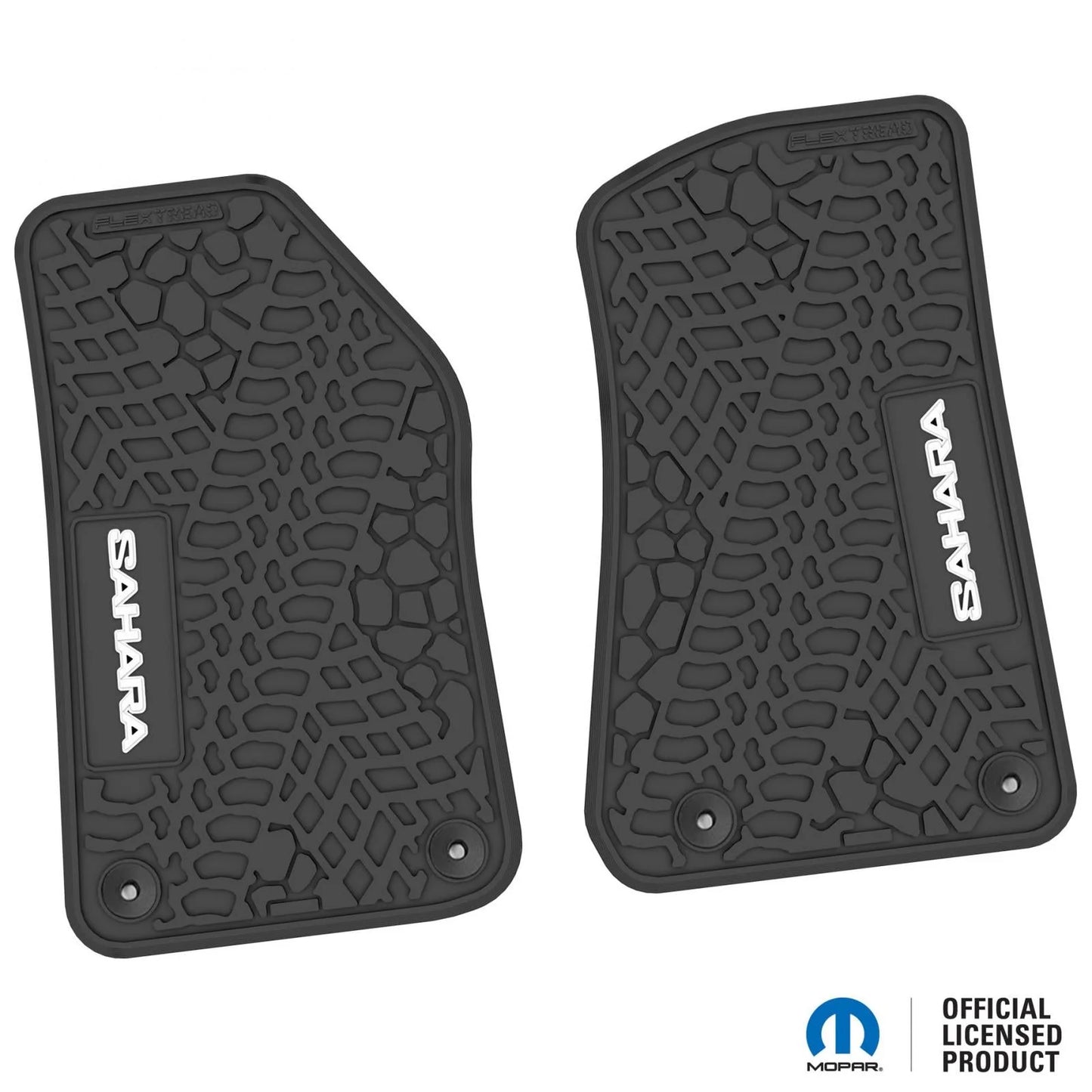 18-25 Jeep Wrangler JL/JLU/4xe Floor Mats (2pc) w/ Sahara Logo