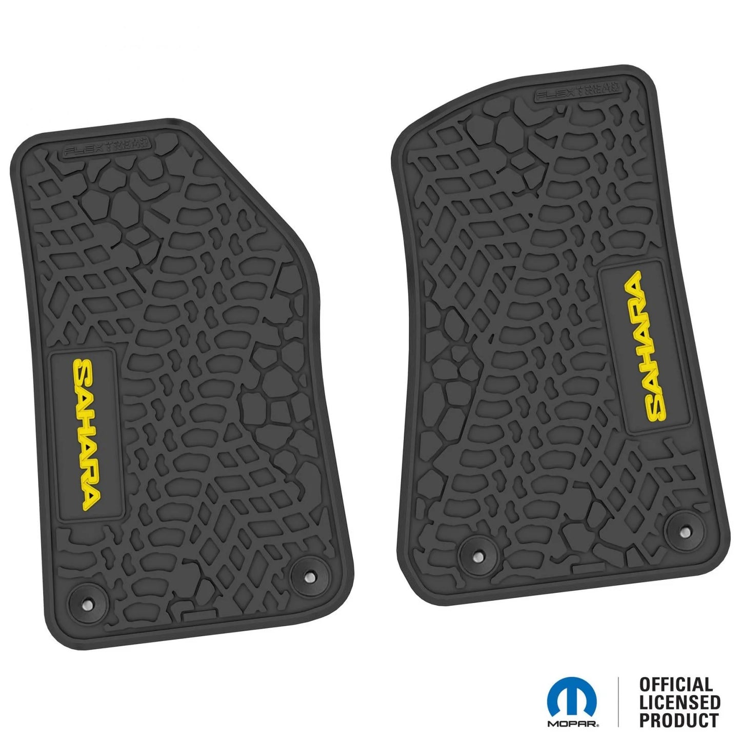 18-25 Jeep Wrangler JL/JLU/4xe Floor Mats (2pc) w/ Sahara Logo