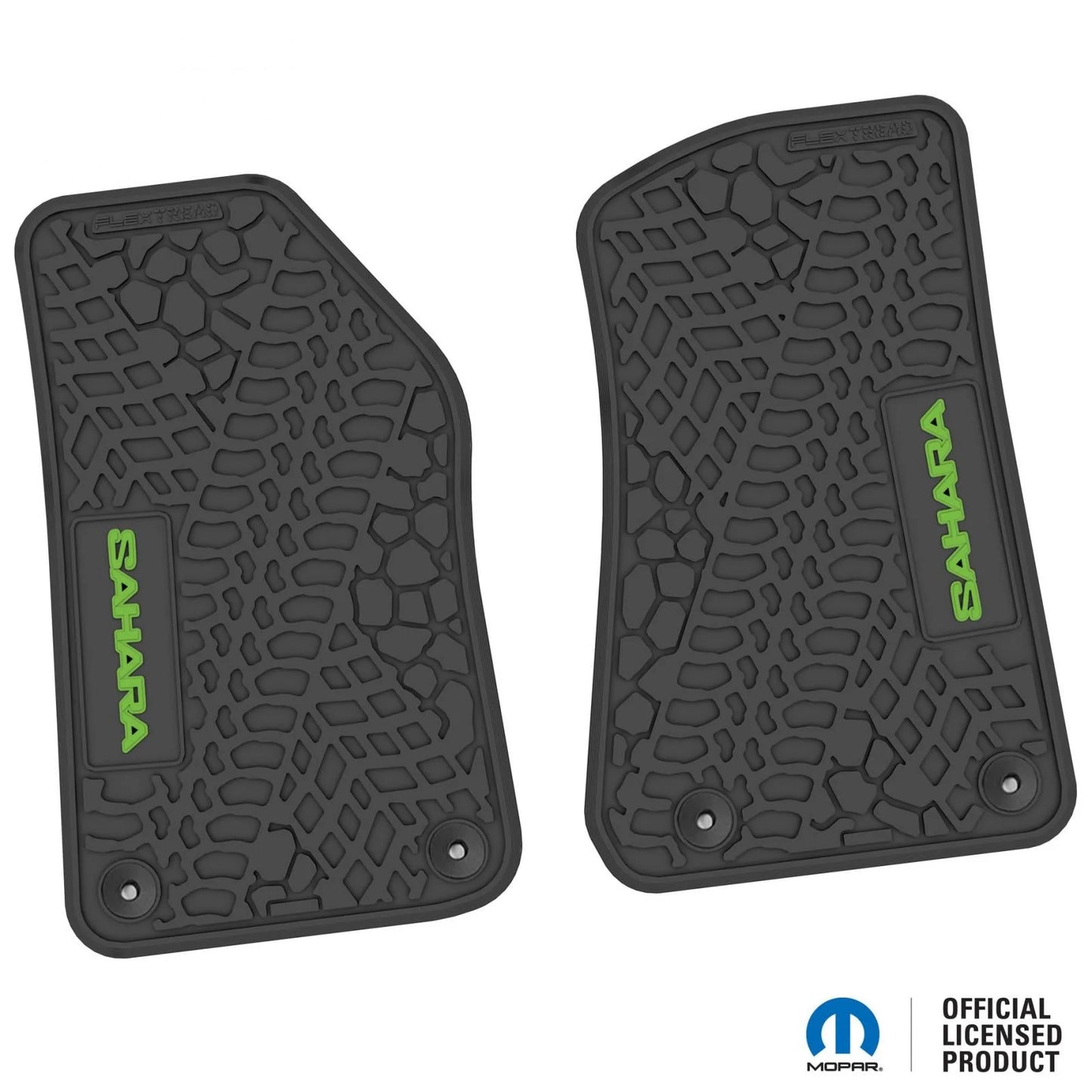 18-25 Jeep Wrangler JL/JLU/4xe Floor Mats (2pc) w/ Sahara Logo