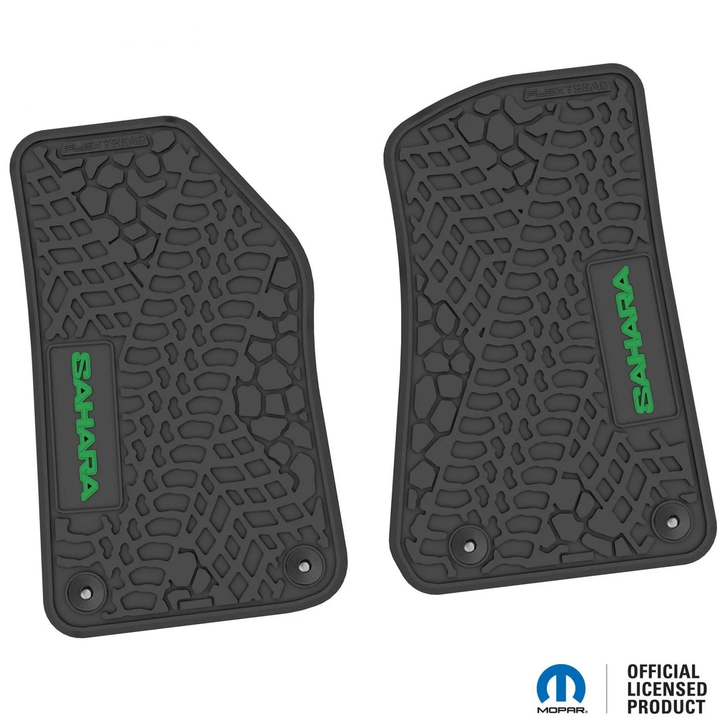 18-25 Jeep Wrangler JL/JLU/4xe Floor Mats (2pc) w/ Sahara Logo