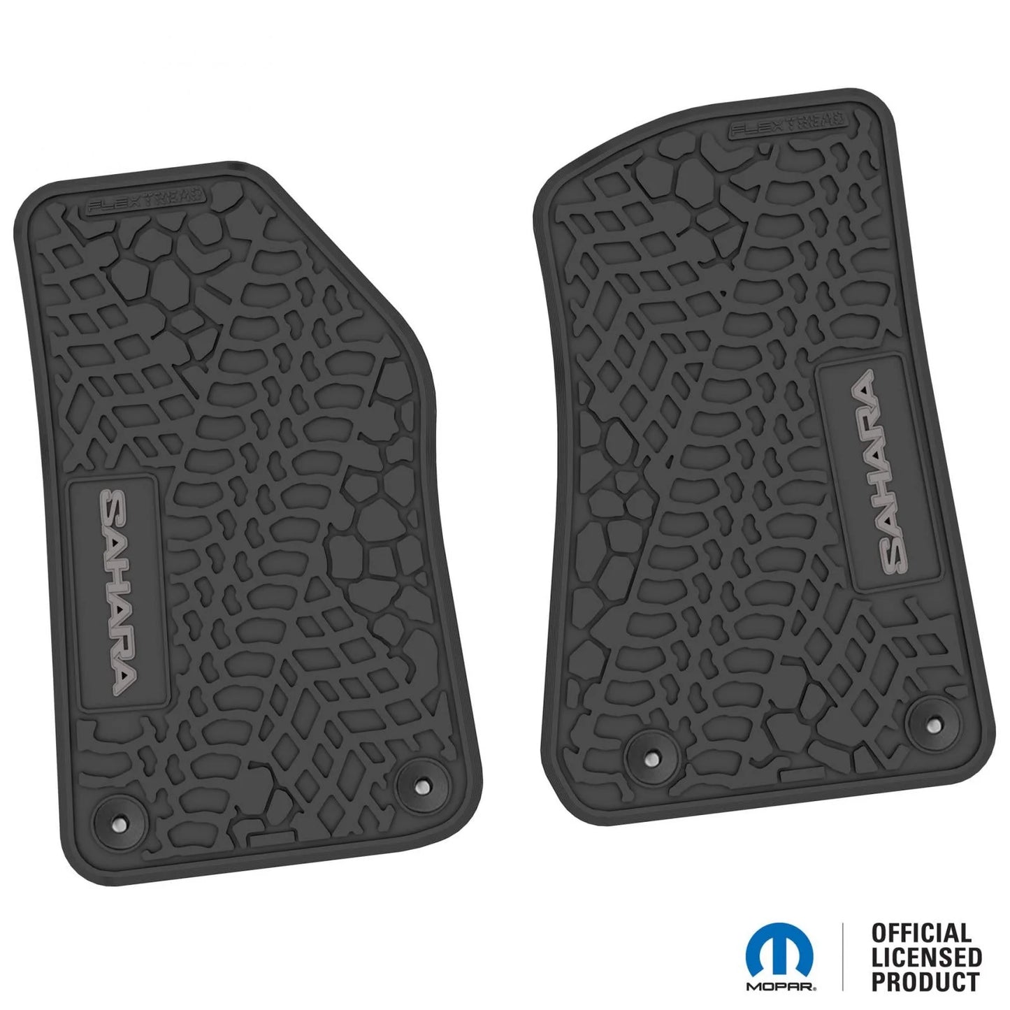 18-25 Jeep Wrangler JL/JLU/4xe Floor Mats (2pc) w/ Sahara Logo