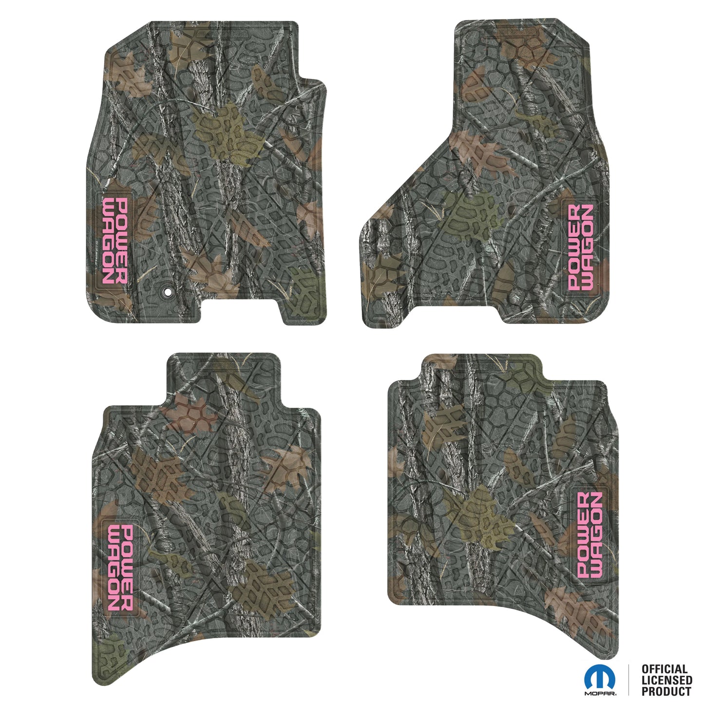 2009–2011 Ram 1500 Crew Cab & 2010–2011 Ram 2500 / 3500 Crew Cab Custom Floor Mats (4-Piece) w/ Power Wagon Logo