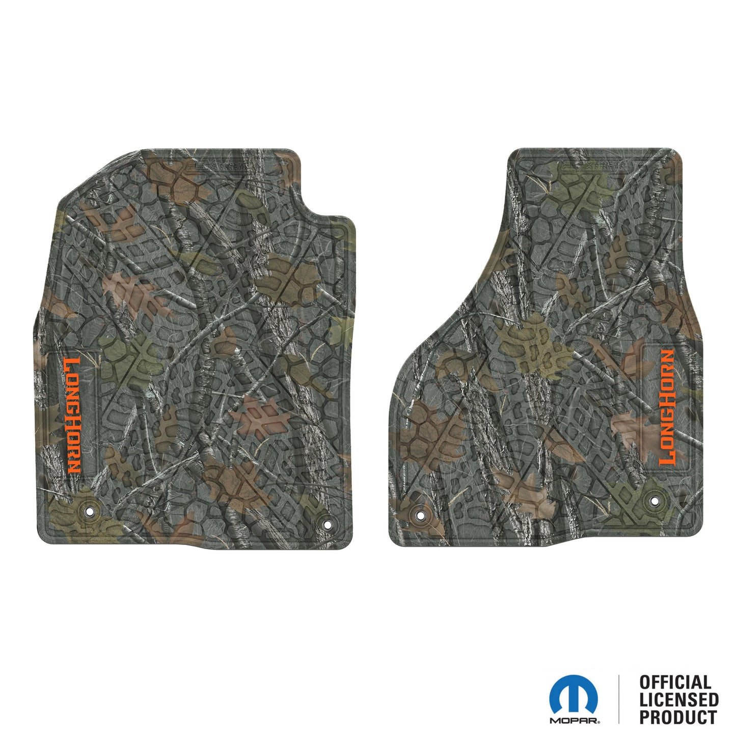 12-18 RAM 1500 & 19-24 RAM 1500 Classic Floor Mats (2pc) w/ Longhorn Logo