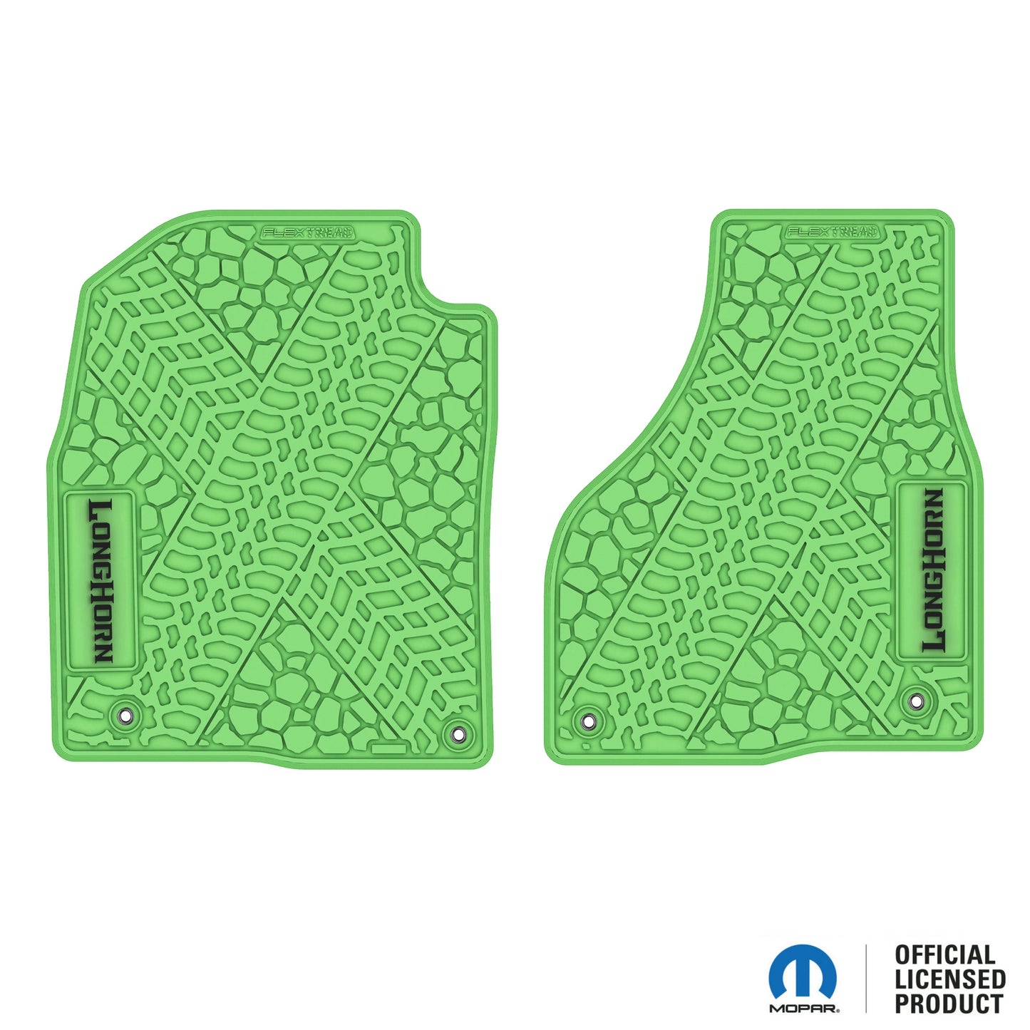 12-18 RAM 1500 & 19-24 RAM 1500 Classic Floor Mats (2pc) w/ Longhorn Logo