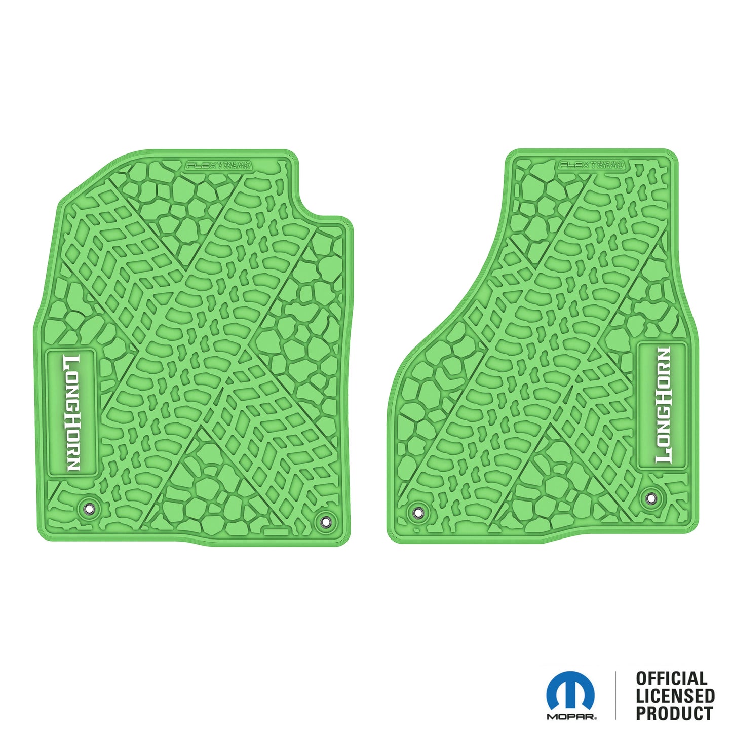 12-18 RAM 1500 & 19-24 RAM 1500 Classic Floor Mats (2pc) w/ Longhorn Logo