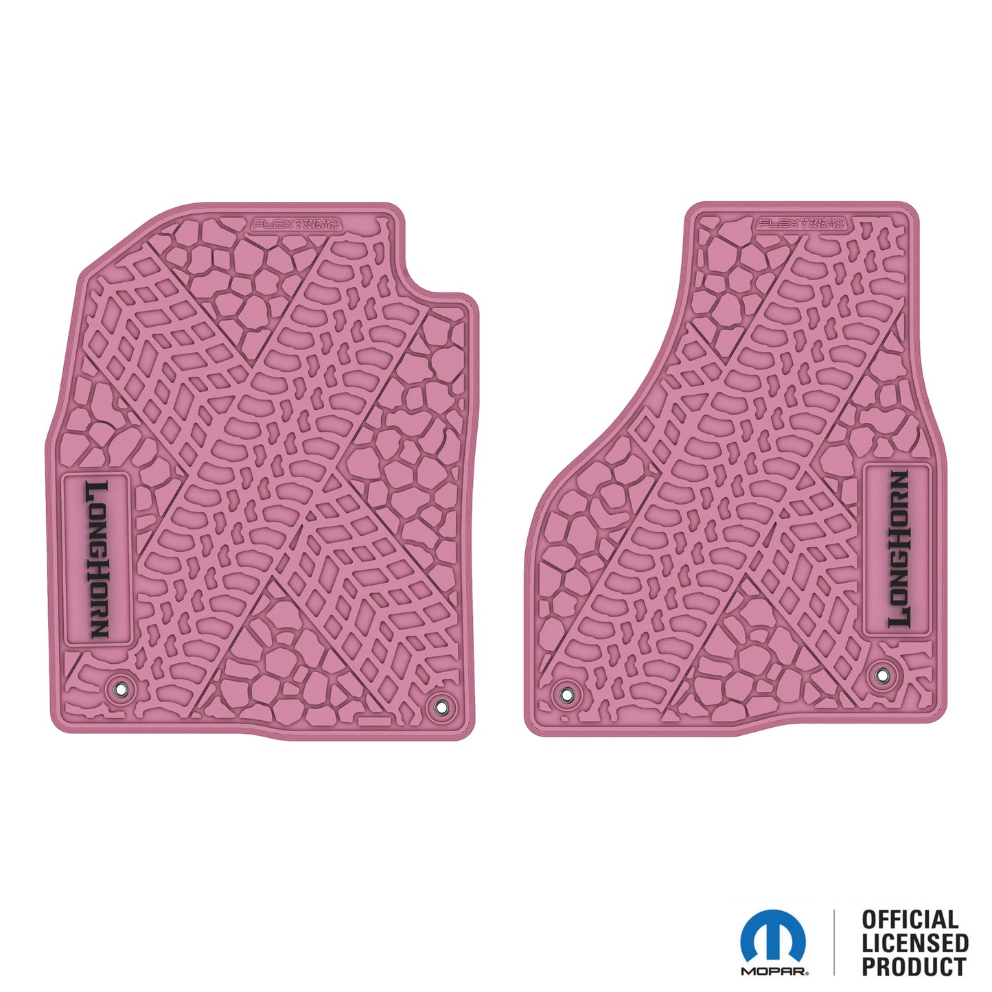 12-18 RAM 1500 & 19-24 RAM 1500 Classic Floor Mats (2pc) w/ Longhorn Logo