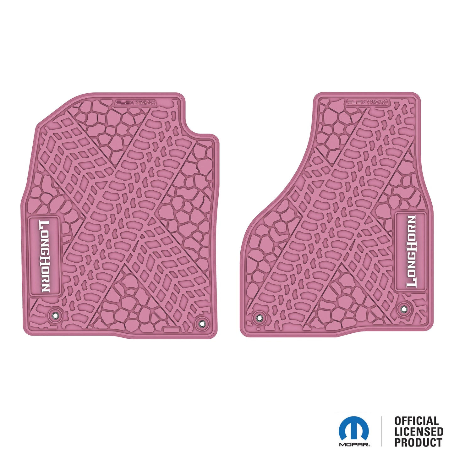 12-18 RAM 1500 & 19-24 RAM 1500 Classic Floor Mats (2pc) w/ Longhorn Logo