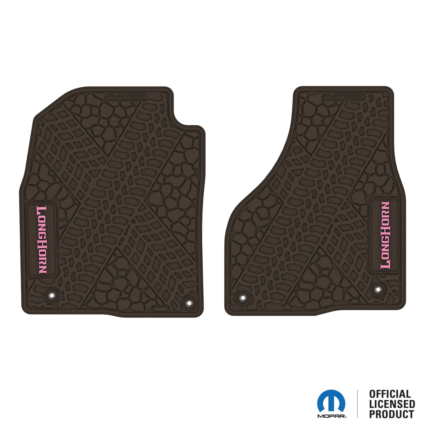 12-18 RAM 1500 & 19-24 RAM 1500 Classic Floor Mats (2pc) w/ Longhorn Logo