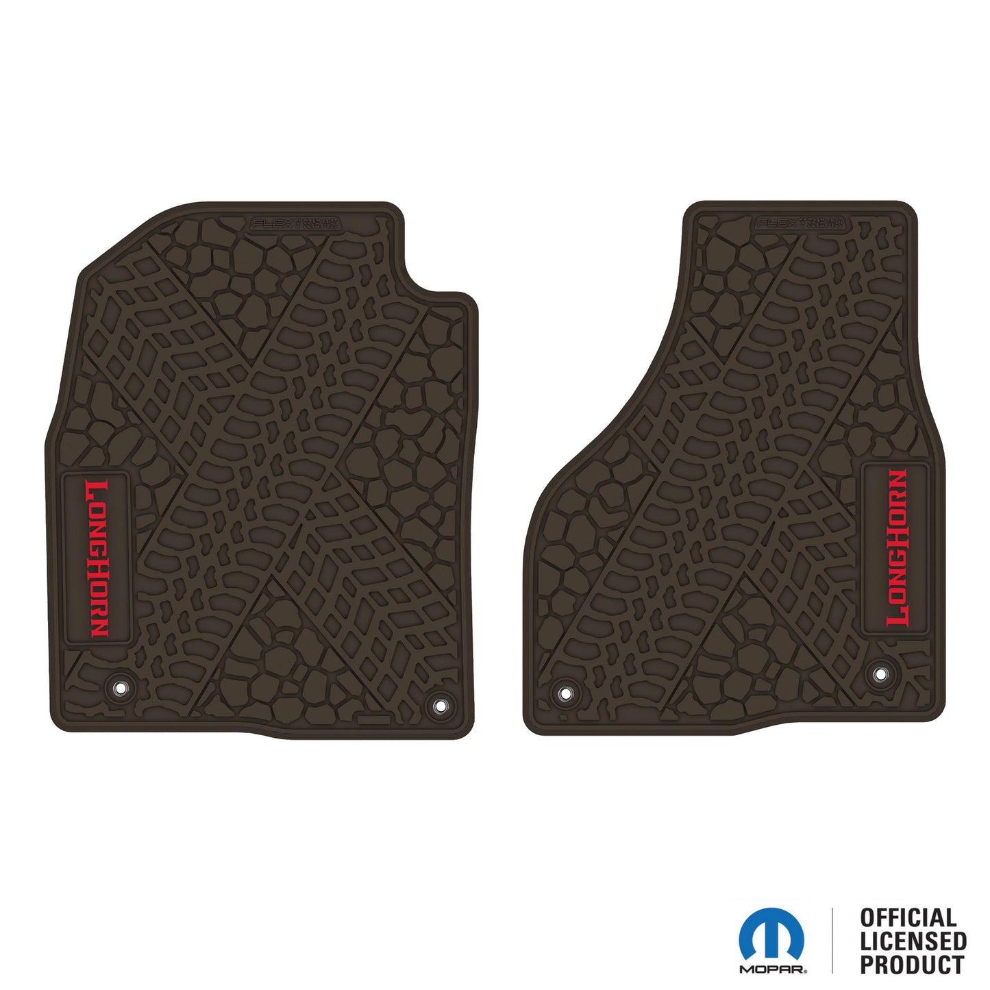 12-18 RAM 1500 & 19-24 RAM 1500 Classic Floor Mats (2pc) w/ Longhorn Logo