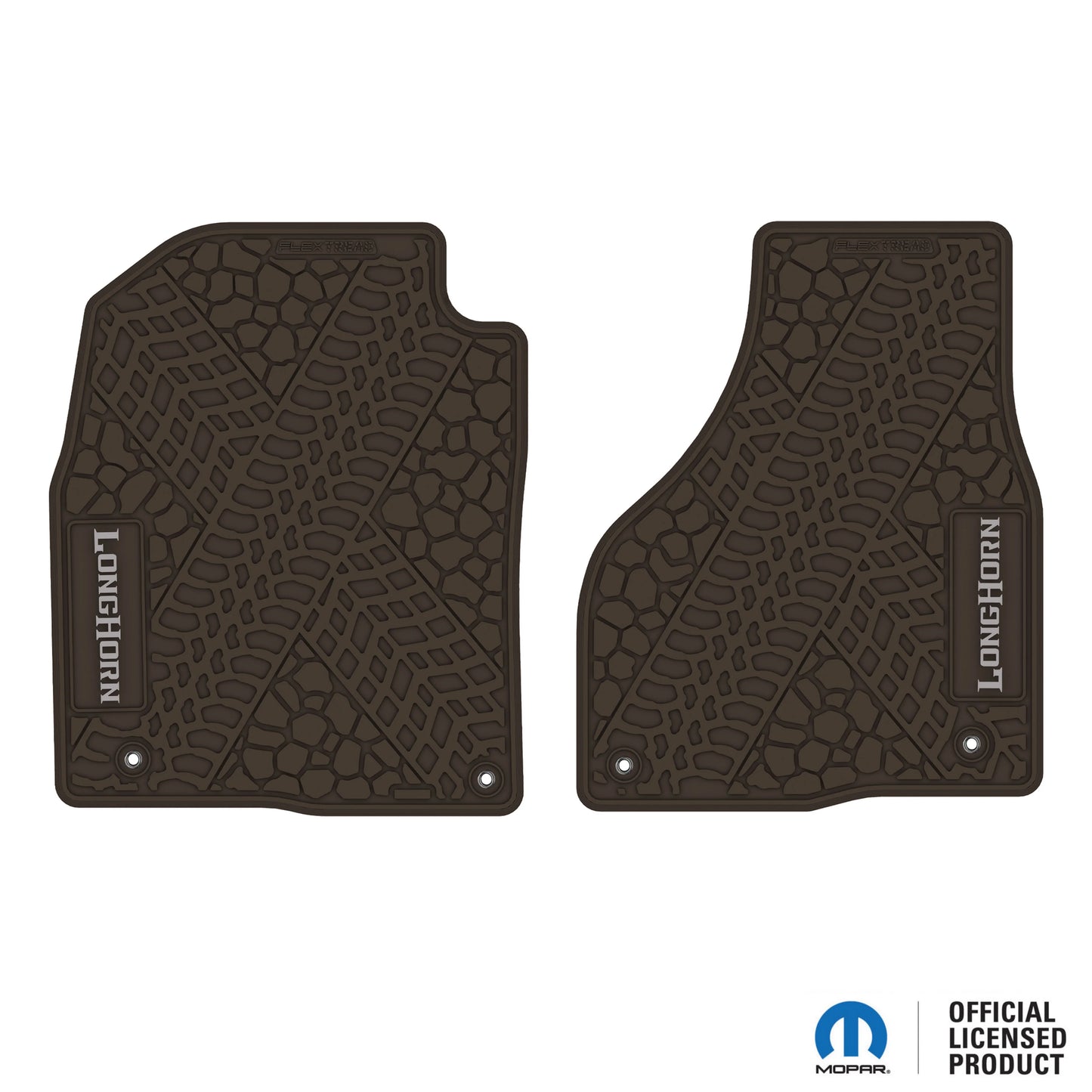 12-18 RAM 1500 & 19-24 RAM 1500 Classic Floor Mats (2pc) w/ Longhorn Logo
