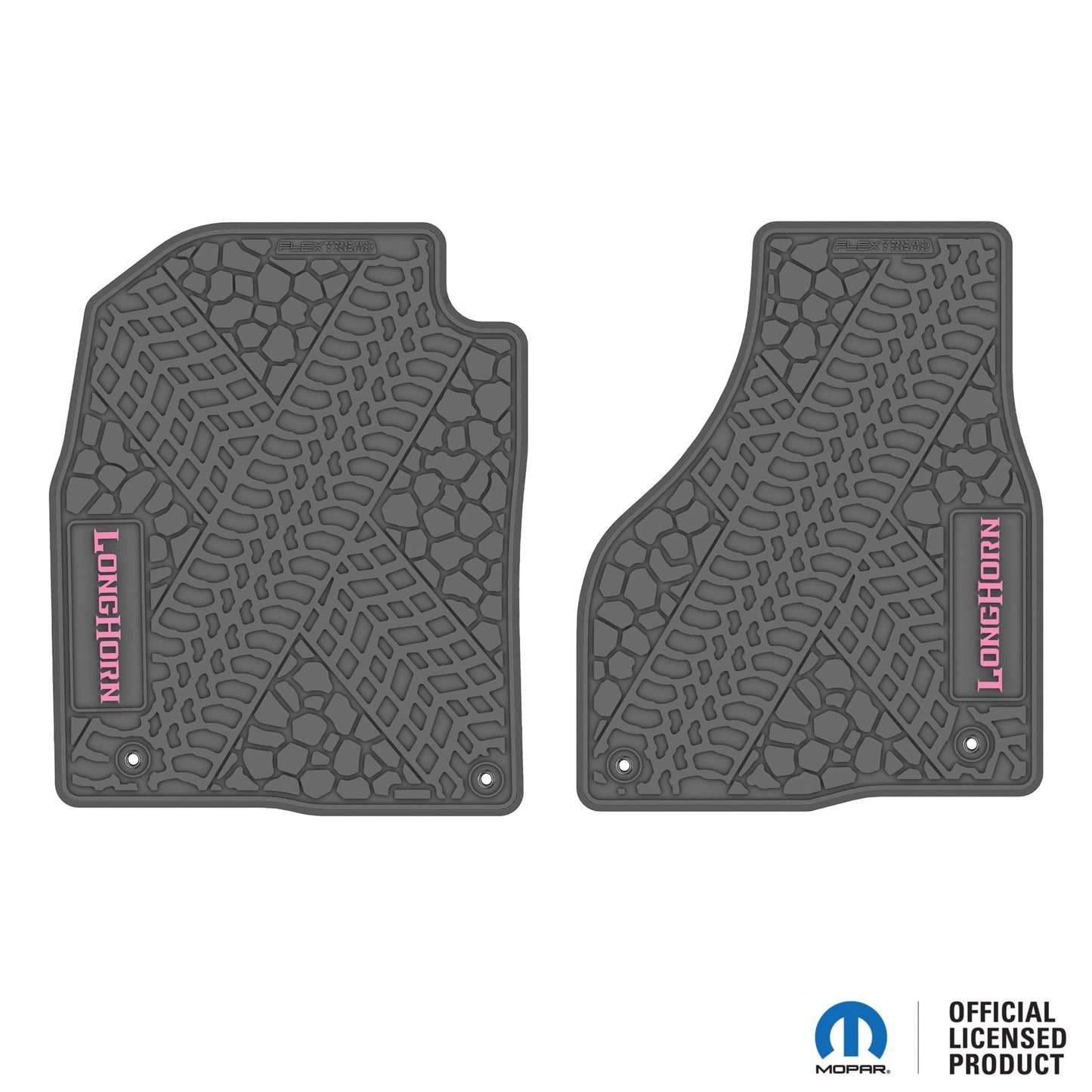12-18 RAM 1500 & 19-24 RAM 1500 Classic Floor Mats (2pc) w/ Longhorn Logo