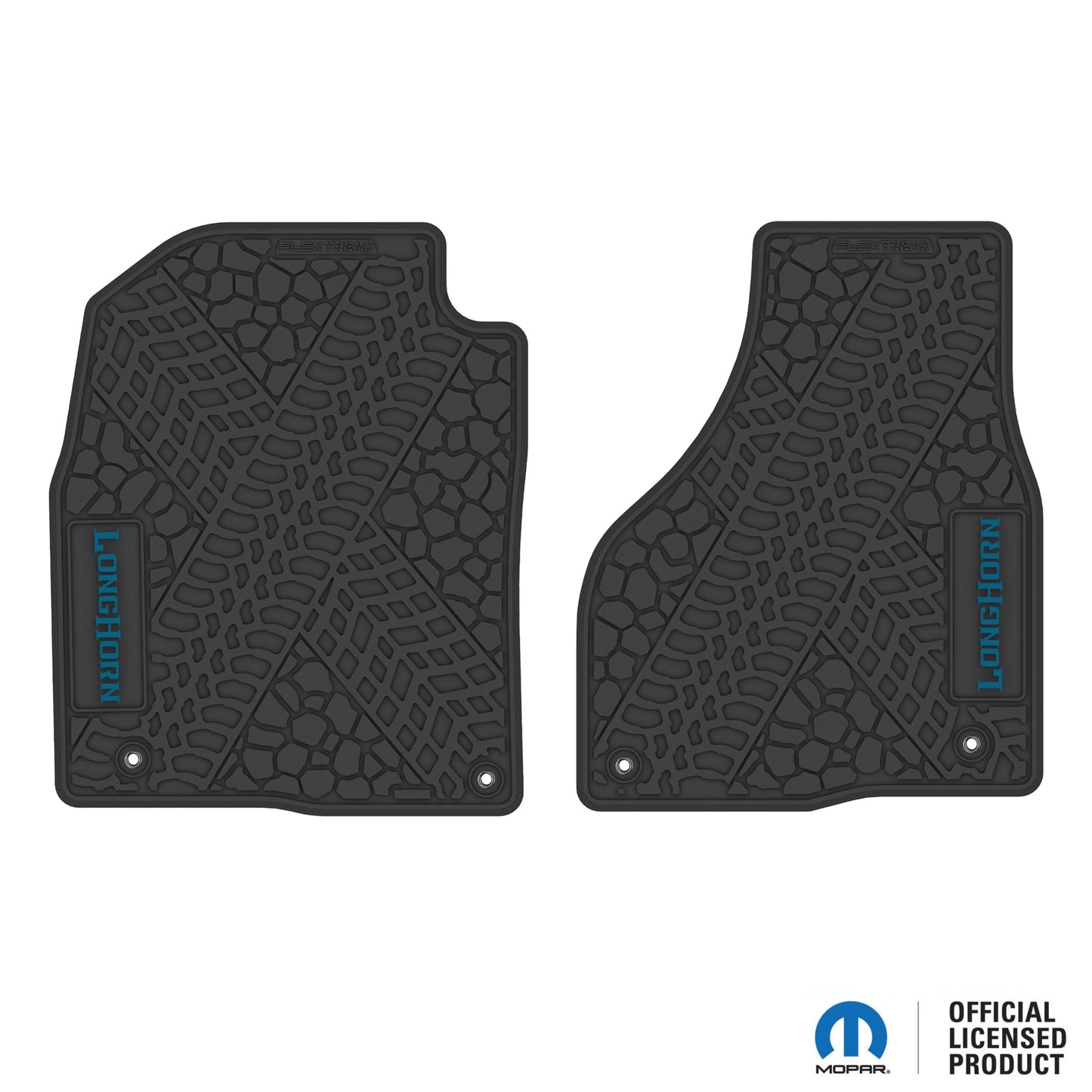 12-18 RAM 1500 & 19-24 RAM 1500 Classic Floor Mats (2pc) w/ Longhorn Logo