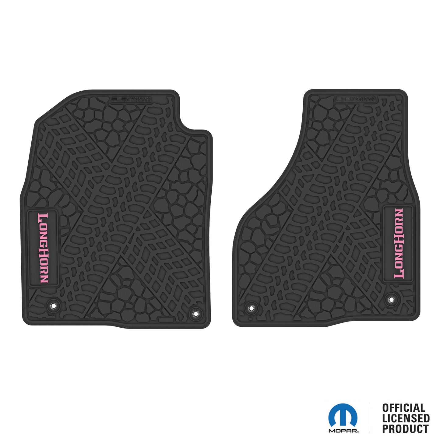 12-18 RAM 1500 & 19-24 RAM 1500 Classic Floor Mats (2pc) w/ Longhorn Logo