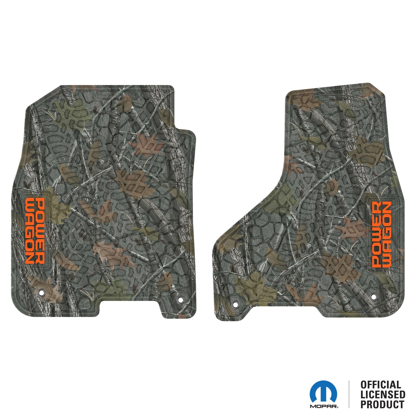 2012–2018 Ram 2500 / 3500 Custom Floor Mats (2-Piece) w/ Power Wagon Logo