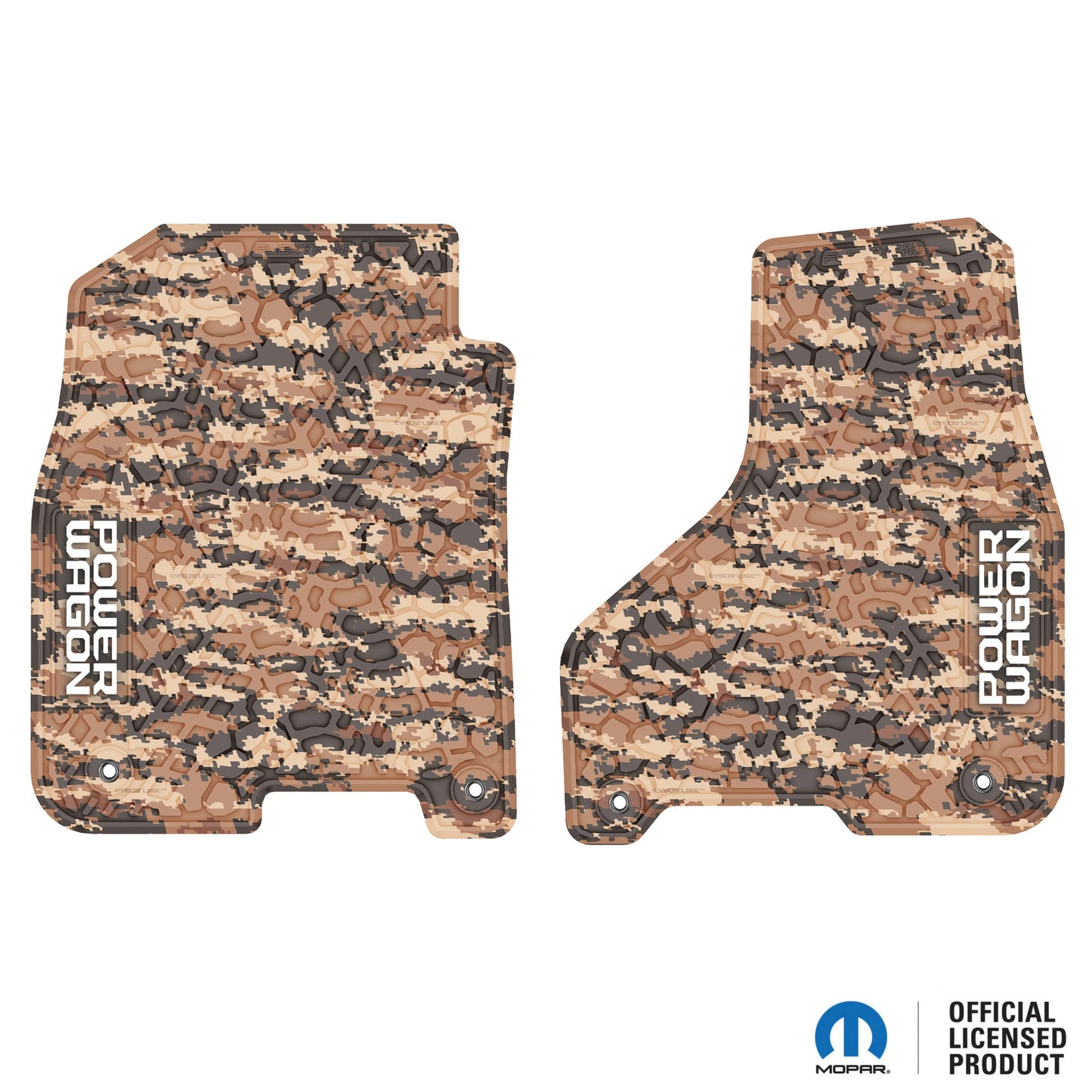 2012–2018 Ram 2500 / 3500 Custom Floor Mats (2-Piece) w/ Power Wagon Logo