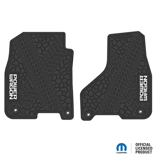 12-18 RAM 2500/3500 Floor Mats (2pc) w/ Power Wagon Logo