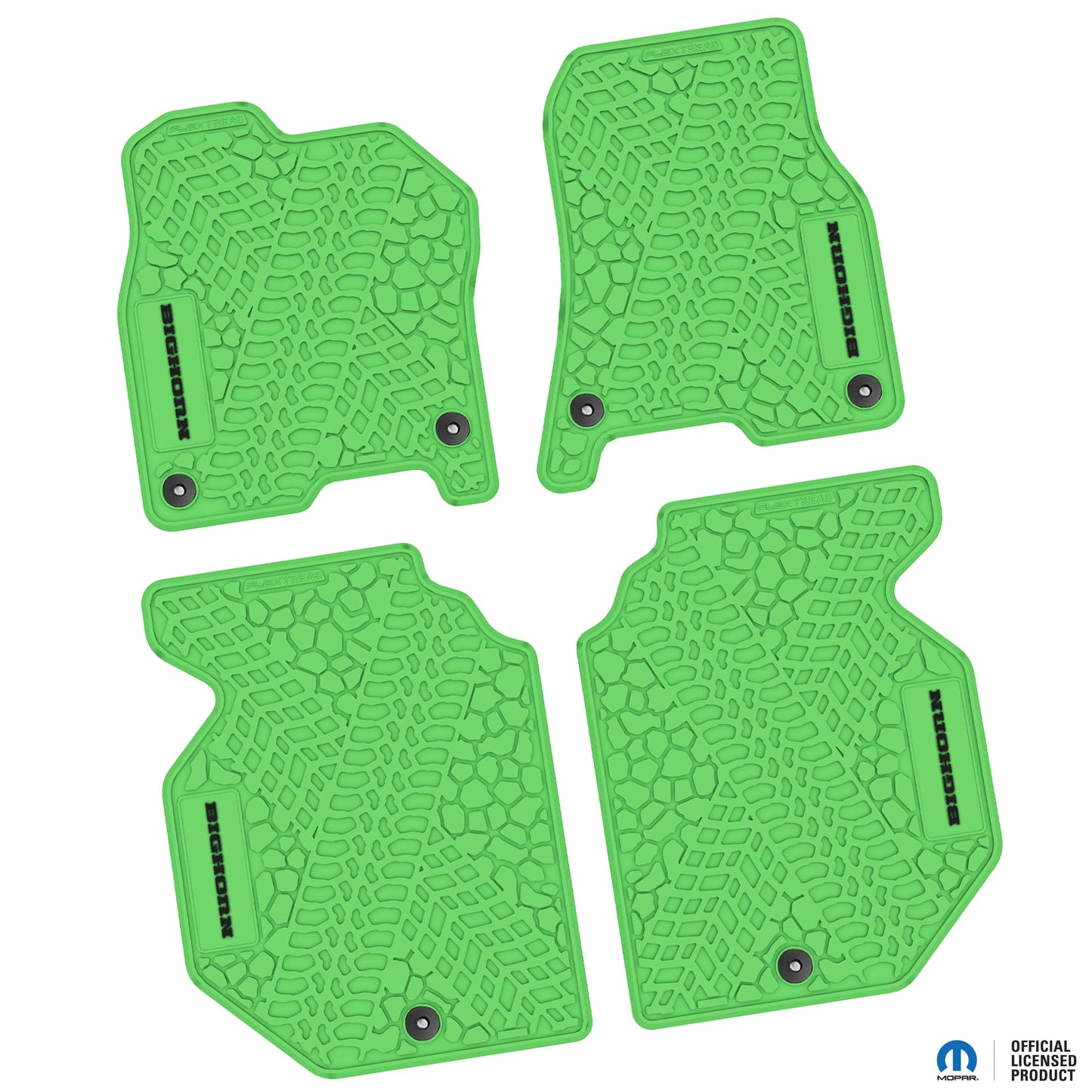 2019–2024 Ram 1500 Crew Cab Custom Floor Mats (4-Piece) w/ Bighorn Logo – Not for Classic