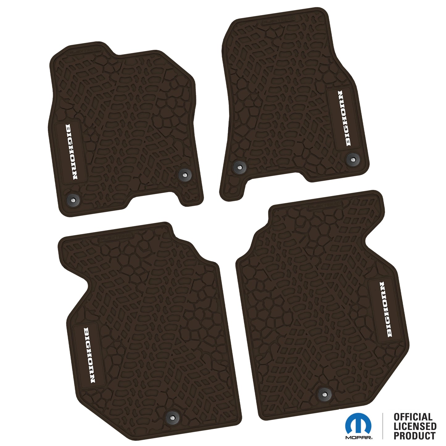 2019–2024 Ram 1500 Crew Cab Custom Floor Mats (4-Piece) w/ Bighorn Logo – Not for Classic