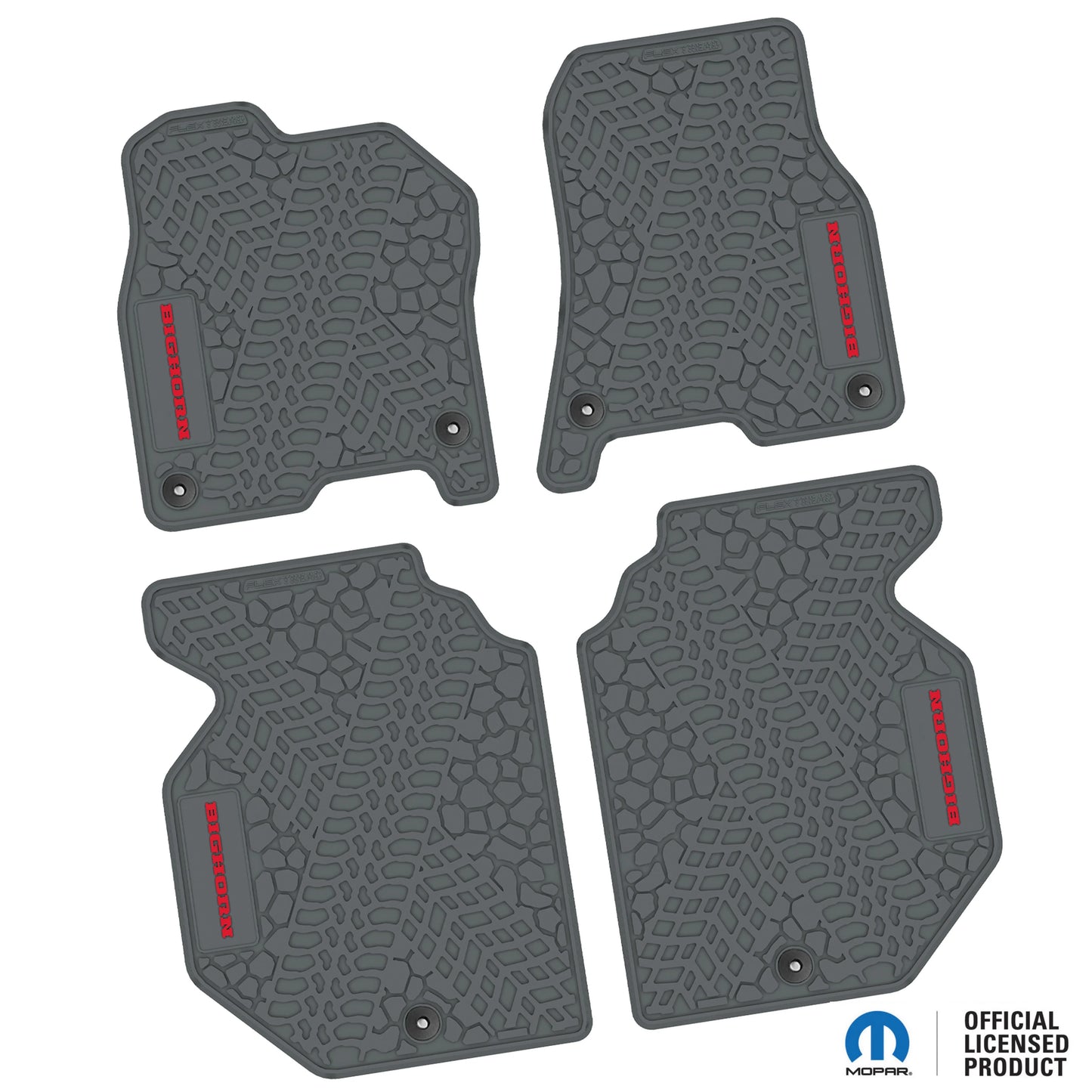 2019–2024 Ram 1500 Crew Cab Custom Floor Mats (4-Piece) w/ Bighorn Logo – Not for Classic