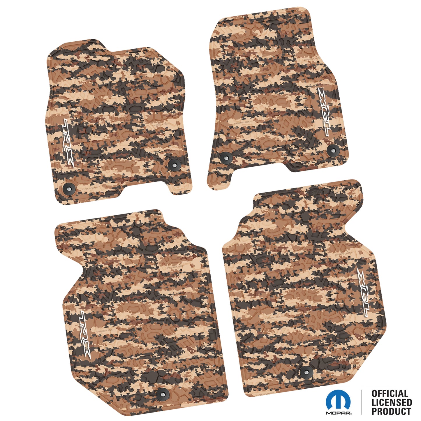 2019–2024 Ram 1500 Crew Cab Custom Floor Mats (4-Piece) w/ TRX Logo – Not for Classic Cab