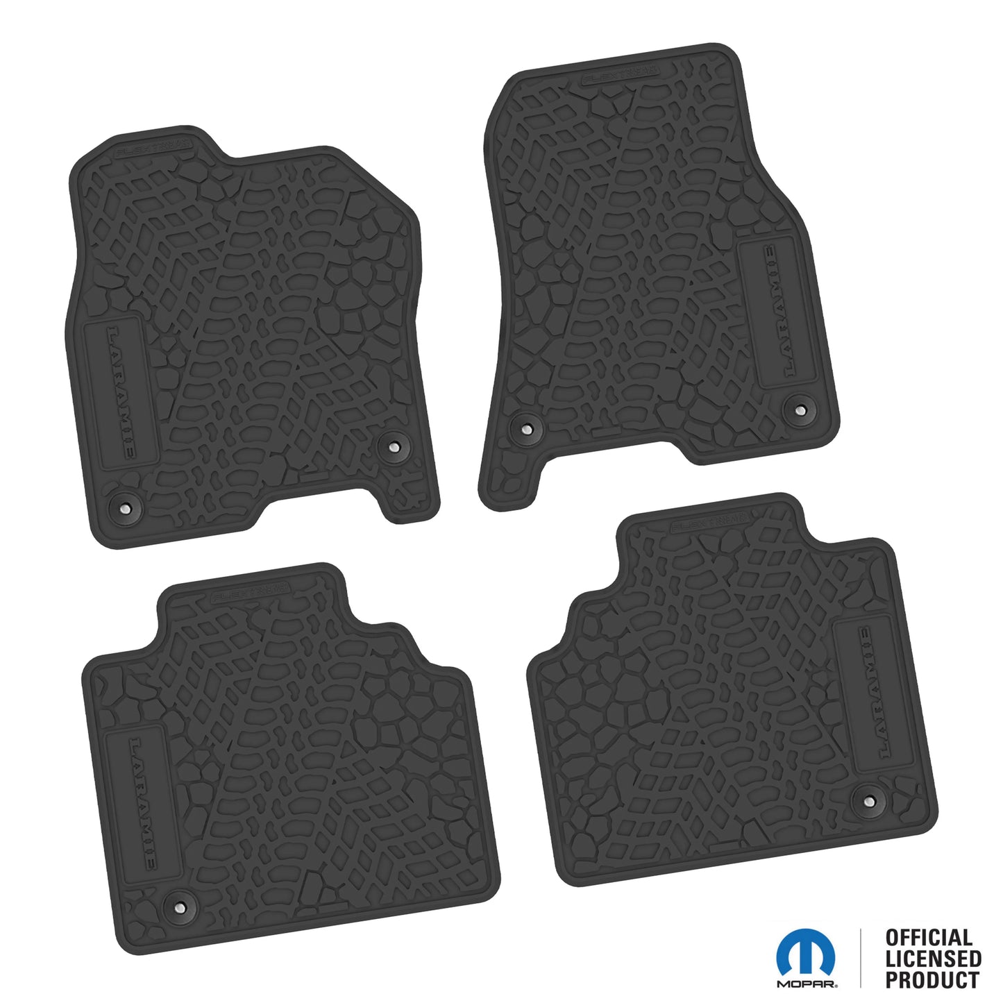 2019–2024 Ram 1500 Quad Cab Custom Floor Mats (4-Piece) w/ Laramie Logo – Not for Classic