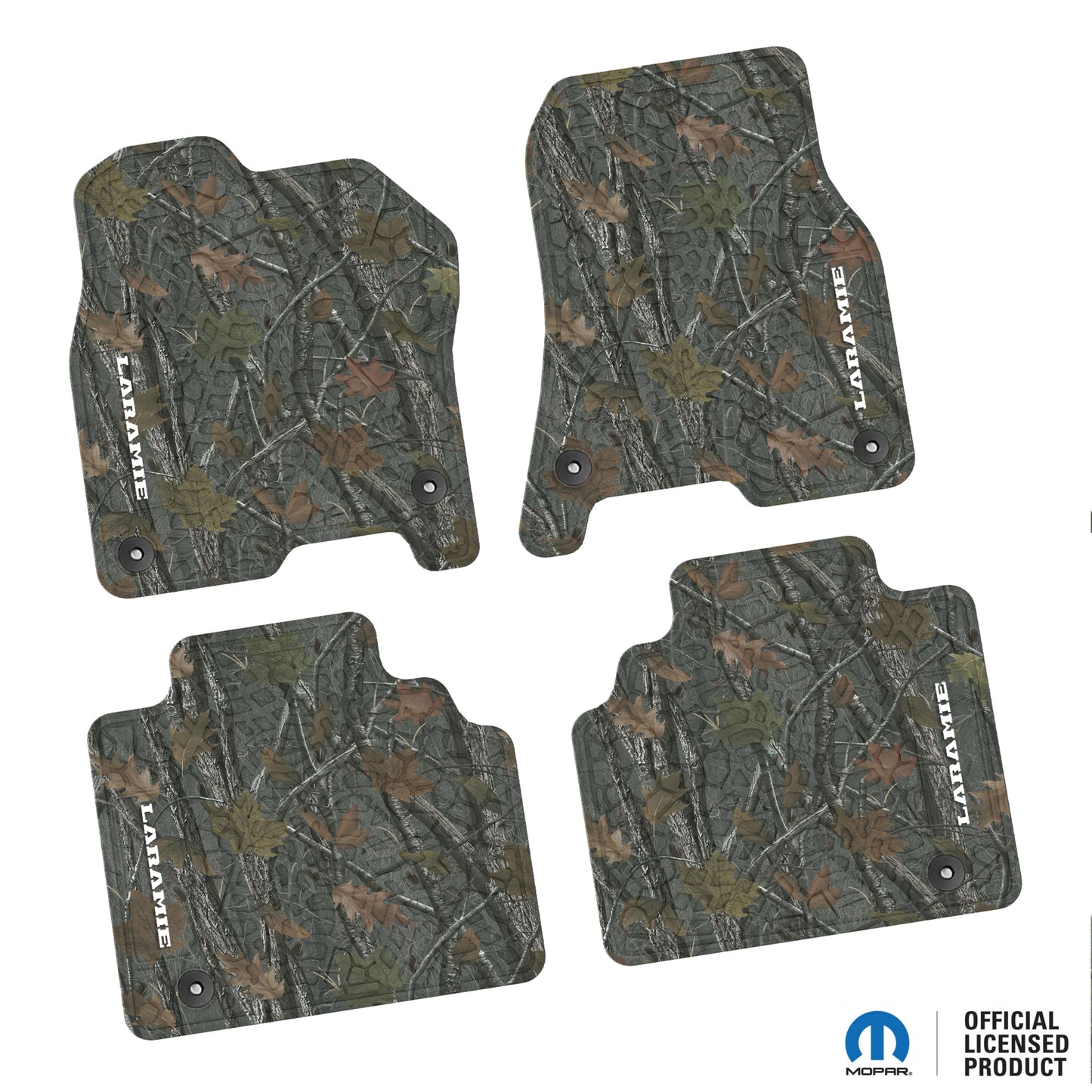 2019–2024 Ram 1500 Quad Cab Custom Floor Mats (4-Piece) w/ Laramie Logo – Not for Classic