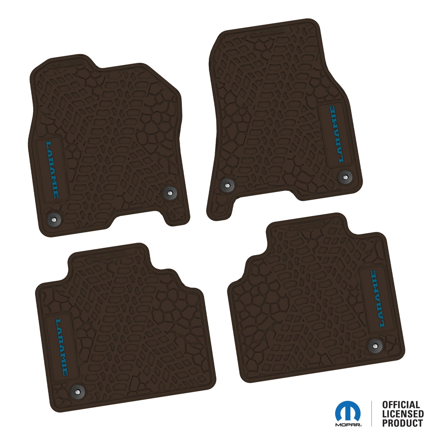 2019–2024 Ram 1500 Quad Cab Custom Floor Mats (4-Piece) w/ Laramie Logo – Not for Classic