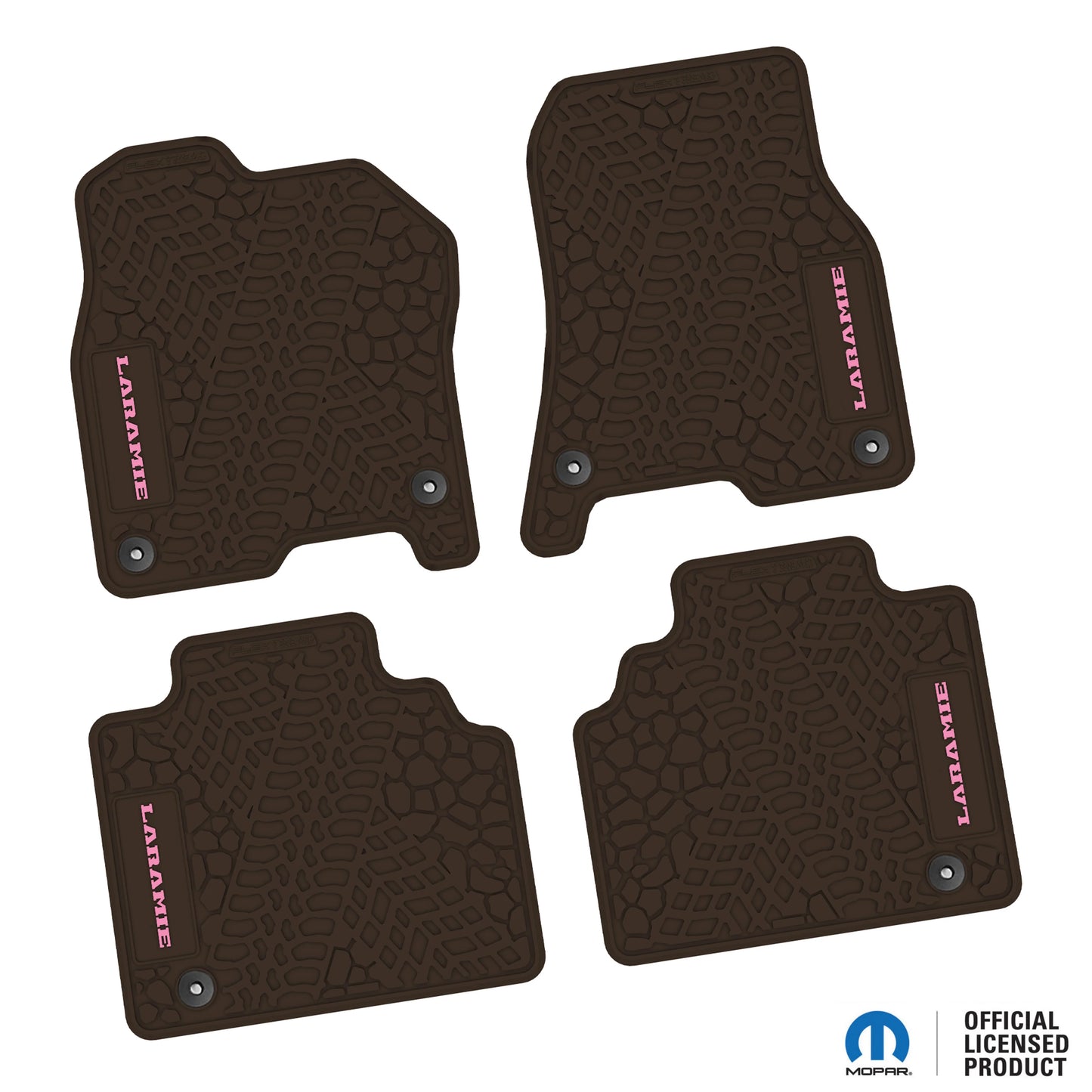 2019–2024 Ram 1500 Quad Cab Custom Floor Mats (4-Piece) w/ Laramie Logo – Not for Classic