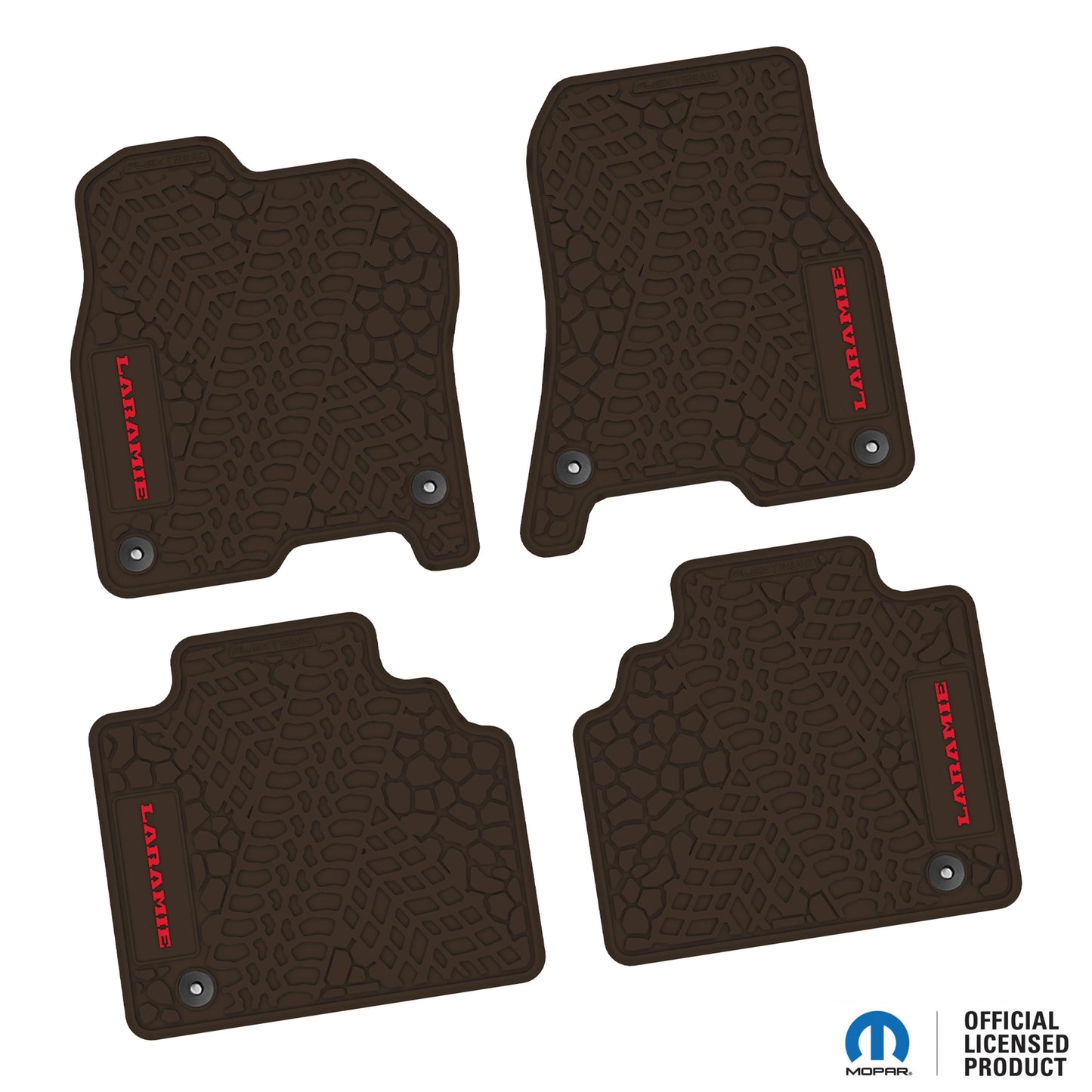 2019–2024 Ram 1500 Quad Cab Custom Floor Mats (4-Piece) w/ Laramie Logo – Not for Classic