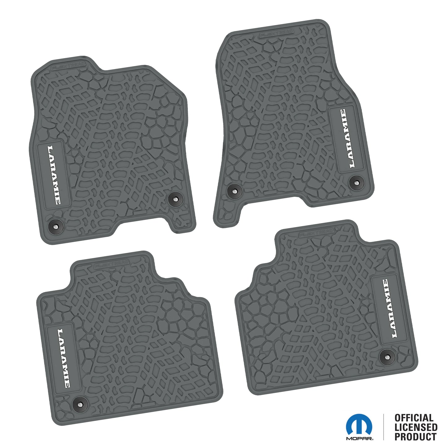 2019–2024 Ram 1500 Quad Cab Custom Floor Mats (4-Piece) w/ Laramie Logo – Not for Classic