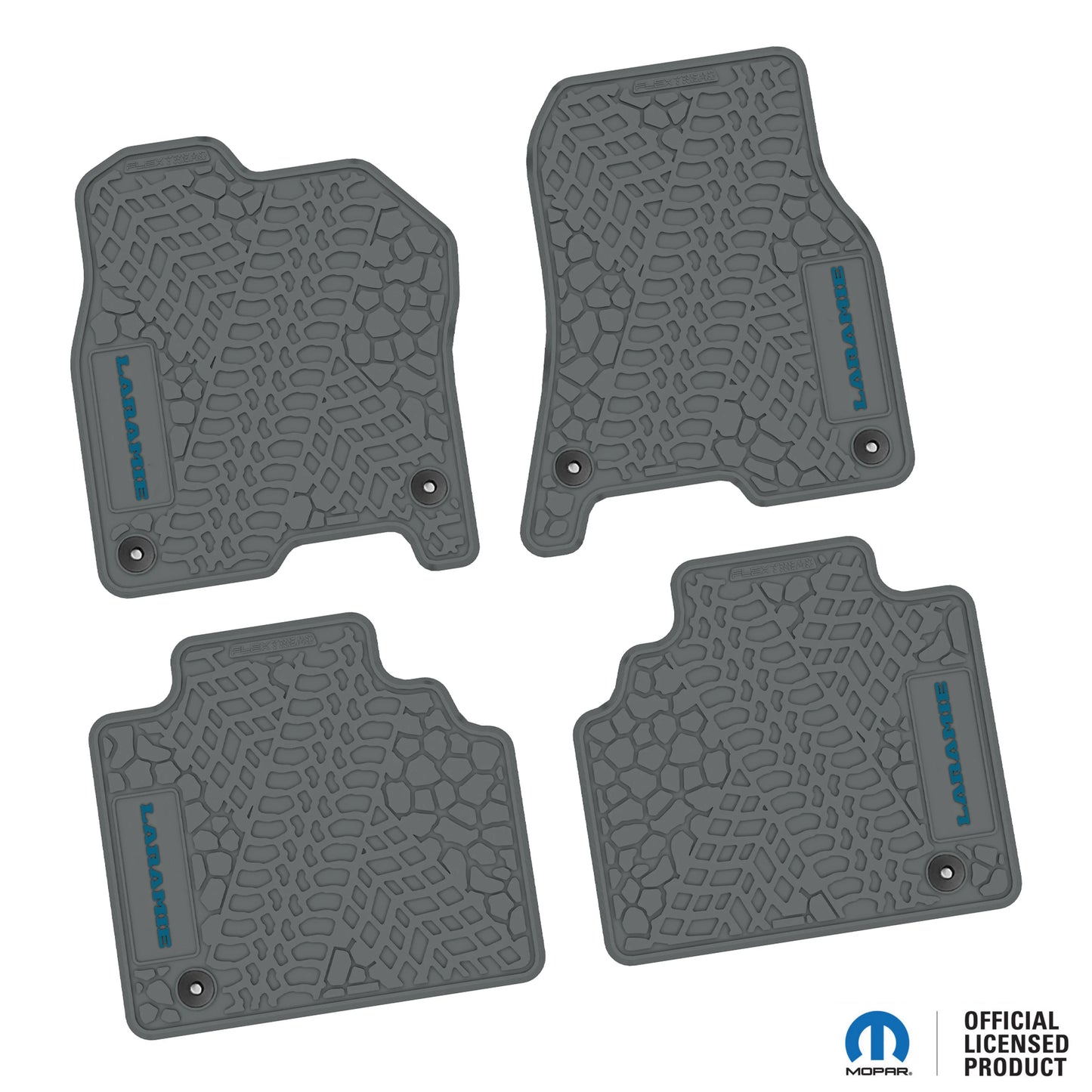 2019–2024 Ram 1500 Quad Cab Custom Floor Mats (4-Piece) w/ Laramie Logo – Not for Classic