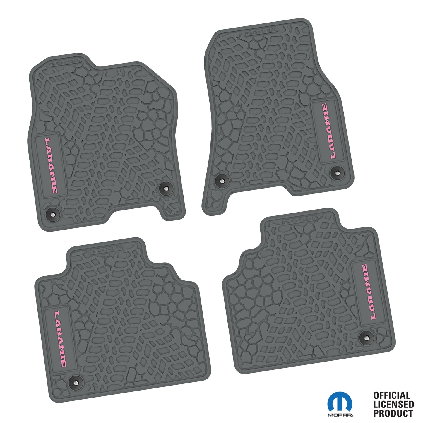 2019–2024 Ram 1500 Quad Cab Custom Floor Mats (4-Piece) w/ Laramie Logo – Not for Classic