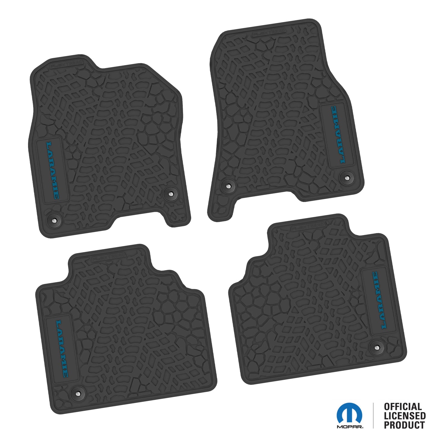 2019–2024 Ram 1500 Quad Cab Custom Floor Mats (4-Piece) w/ Laramie Logo – Not for Classic