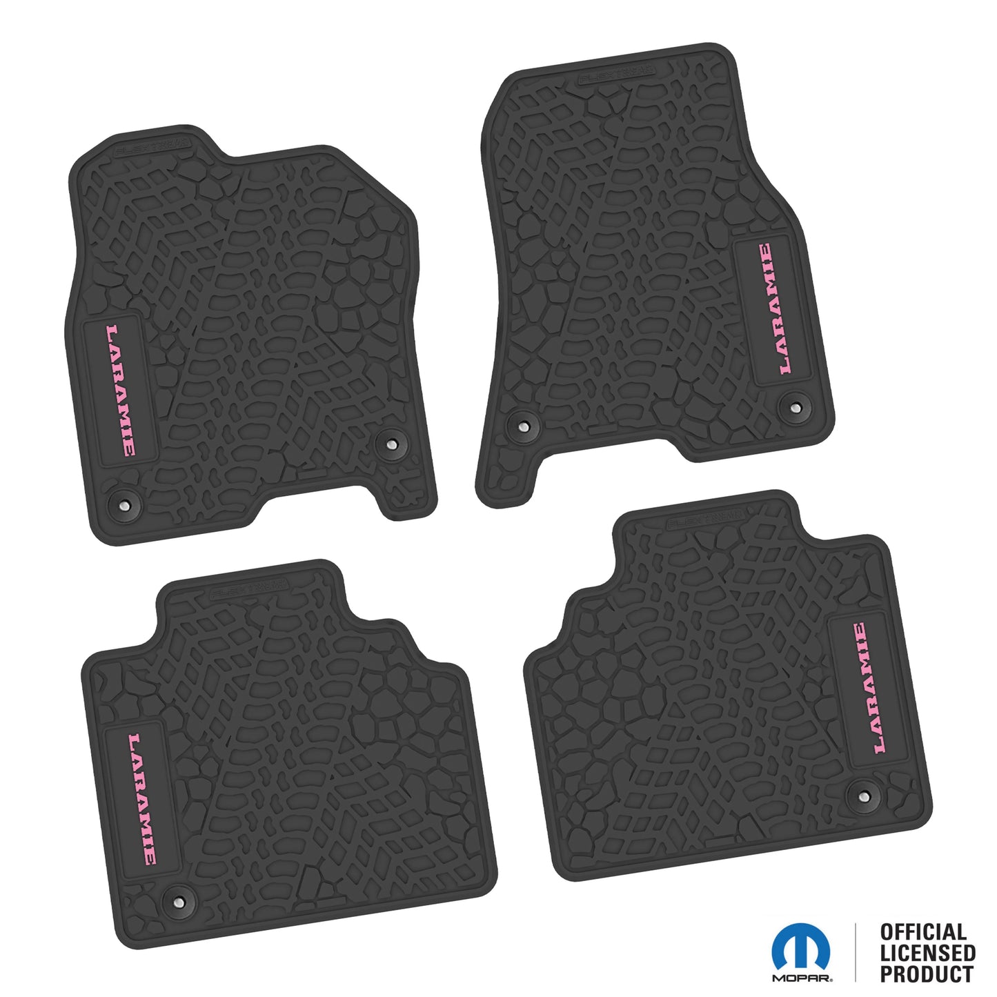 2019–2024 Ram 1500 Quad Cab Custom Floor Mats (4-Piece) w/ Laramie Logo – Not for Classic