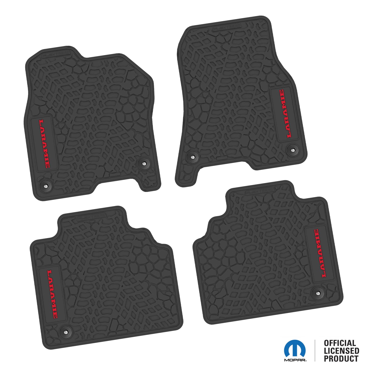 2019–2024 Ram 1500 Quad Cab Custom Floor Mats (4-Piece) w/ Laramie Logo – Not for Classic