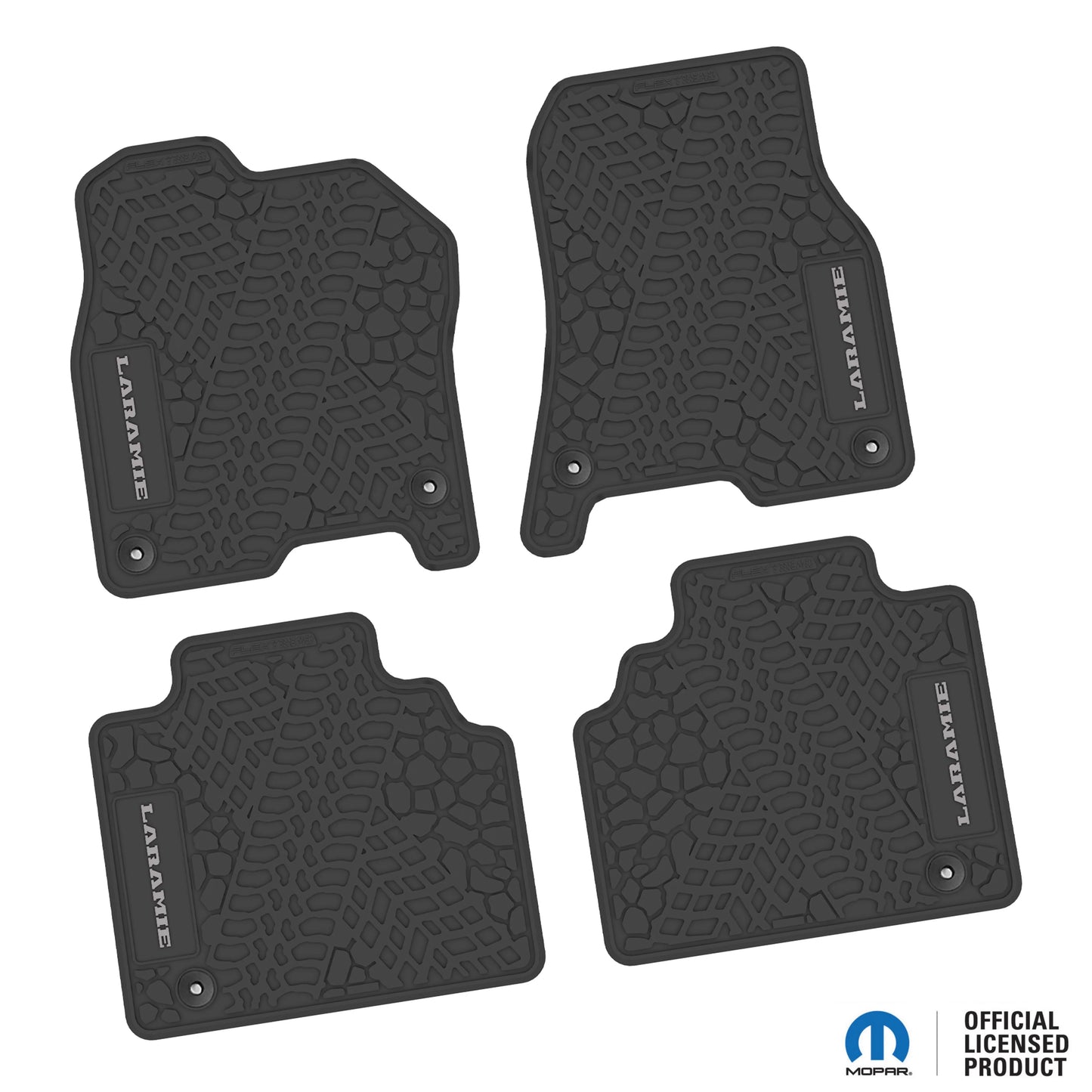 2019–2024 Ram 1500 Quad Cab Custom Floor Mats (4-Piece) w/ Laramie Logo – Not for Classic