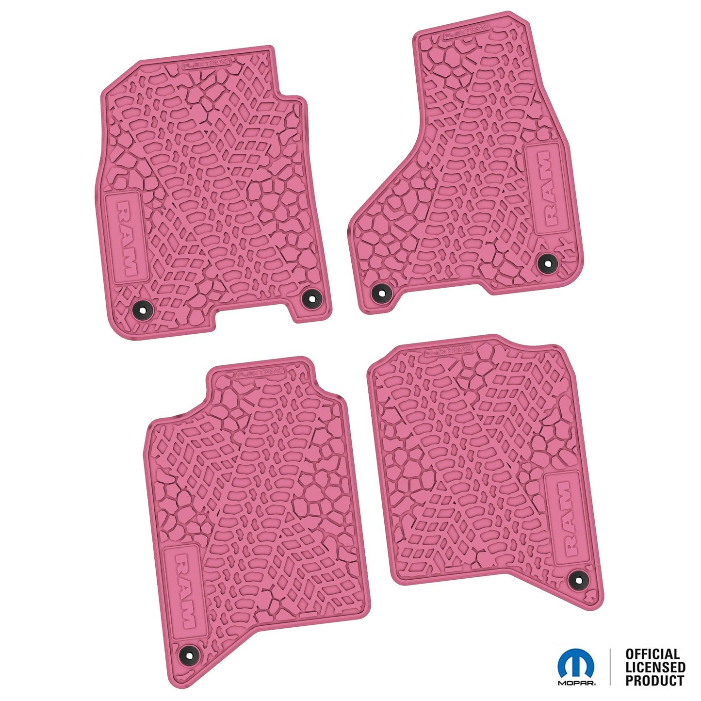 2019–2024 Ram 2500 / 3500 Crew Cab Custom Floor Mats (4-Piece) w/ RAM Text Logo