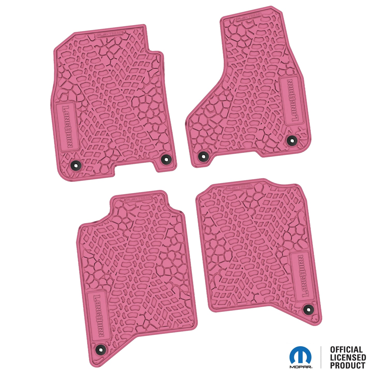 2019–2024 Ram 2500 / 3500 Crew Cab Custom Floor Mats (4-Piece) w/ Longhorn Logo