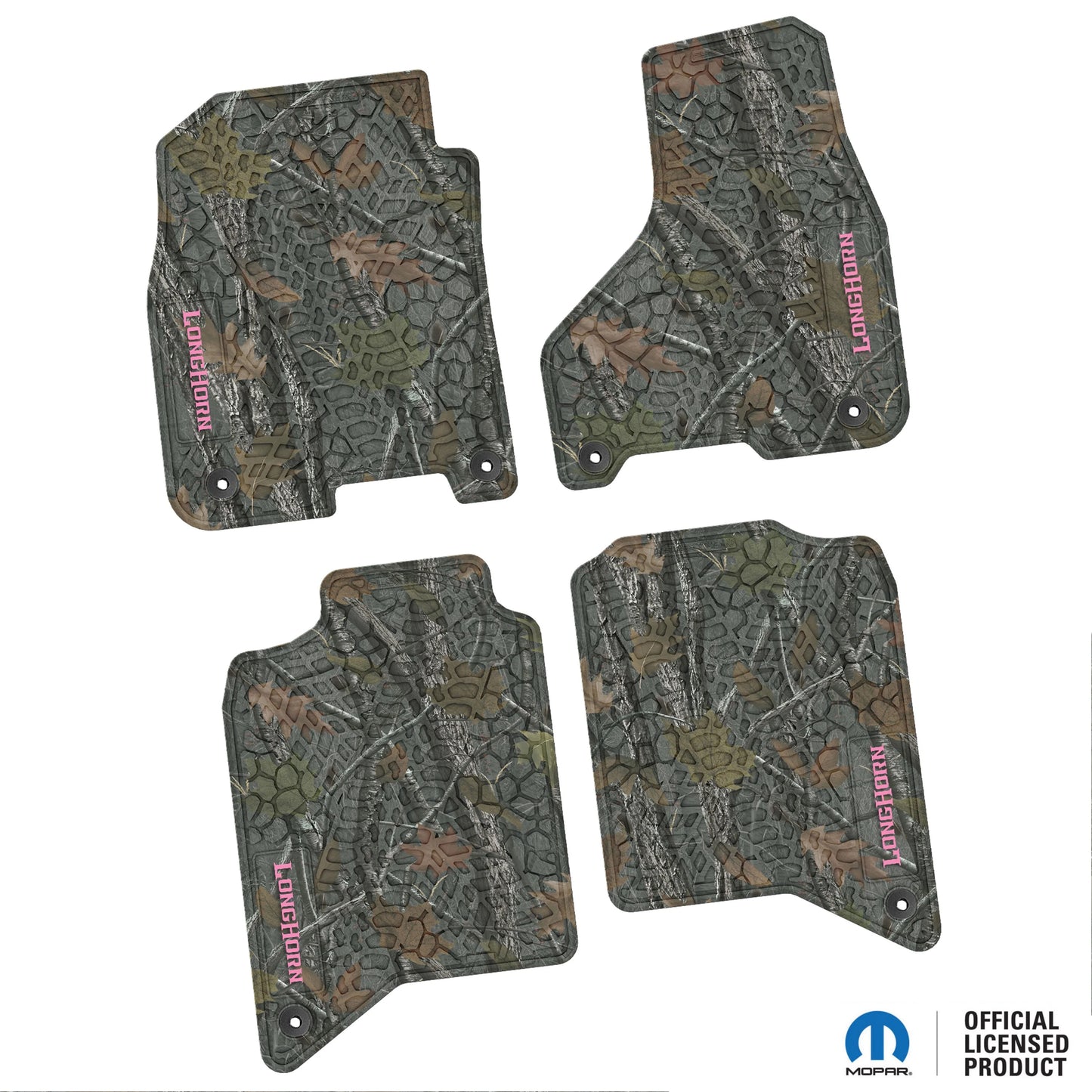 2019–2024 Ram 2500 / 3500 Crew Cab Custom Floor Mats (4-Piece) w/ Longhorn Logo