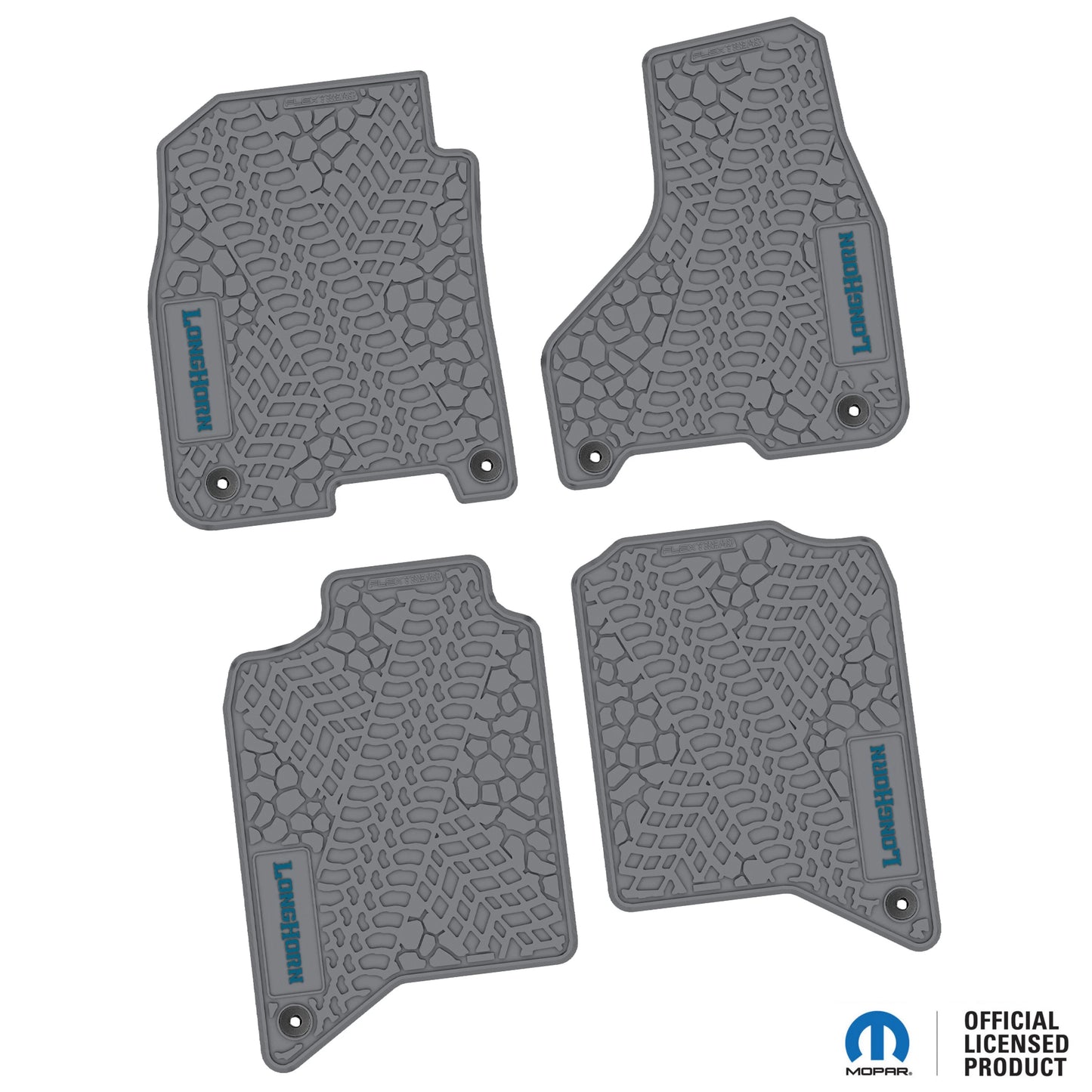 2019–2024 Ram 2500 / 3500 Crew Cab Custom Floor Mats (4-Piece) w/ Longhorn Logo