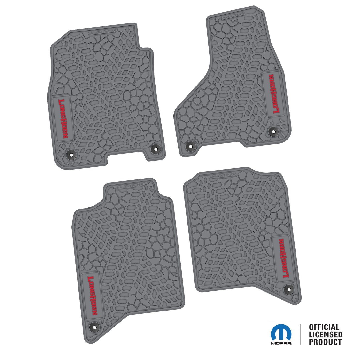 2019–2024 Ram 2500 / 3500 Crew Cab Custom Floor Mats (4-Piece) w/ Longhorn Logo