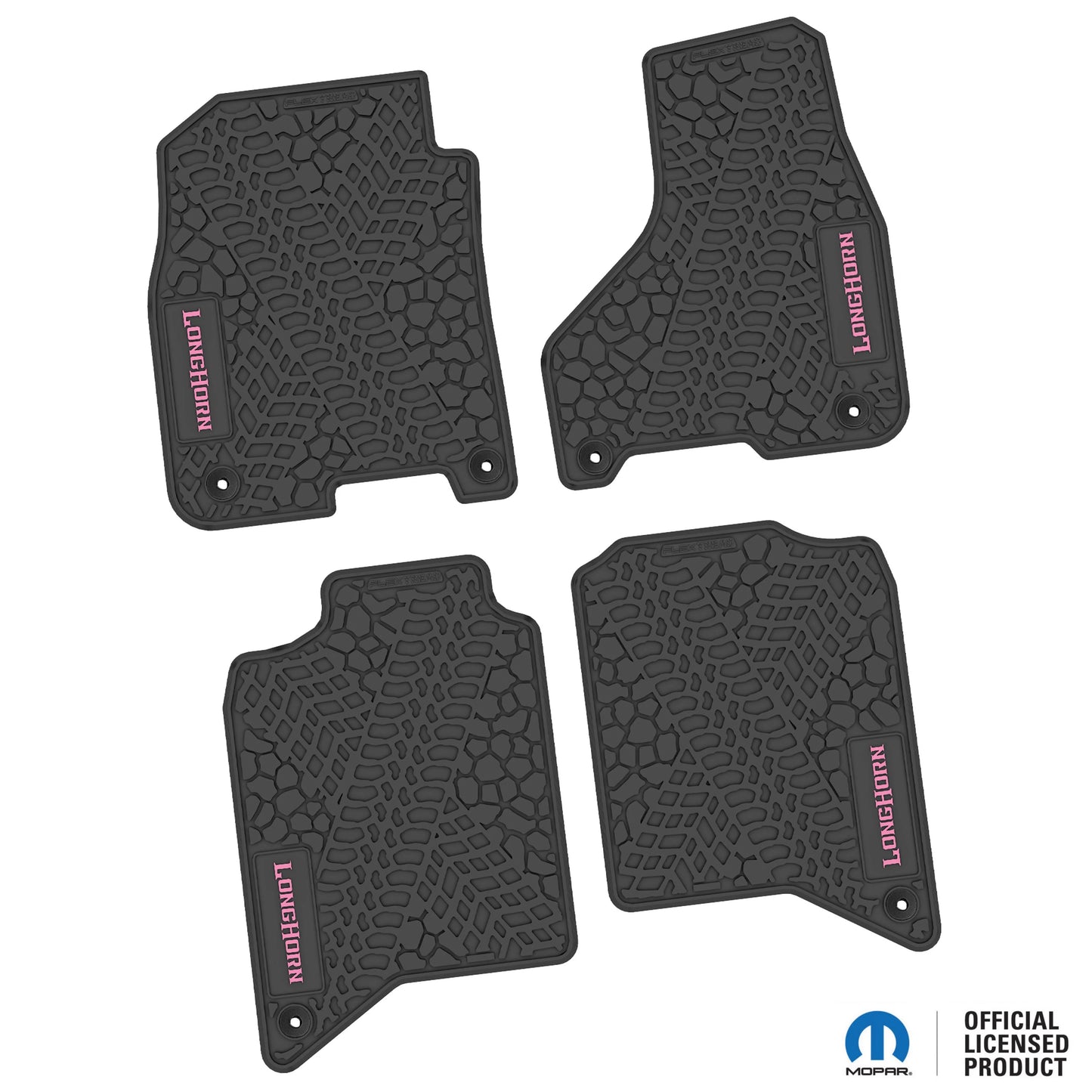 2019–2024 Ram 2500 / 3500 Crew Cab Custom Floor Mats (4-Piece) w/ Longhorn Logo