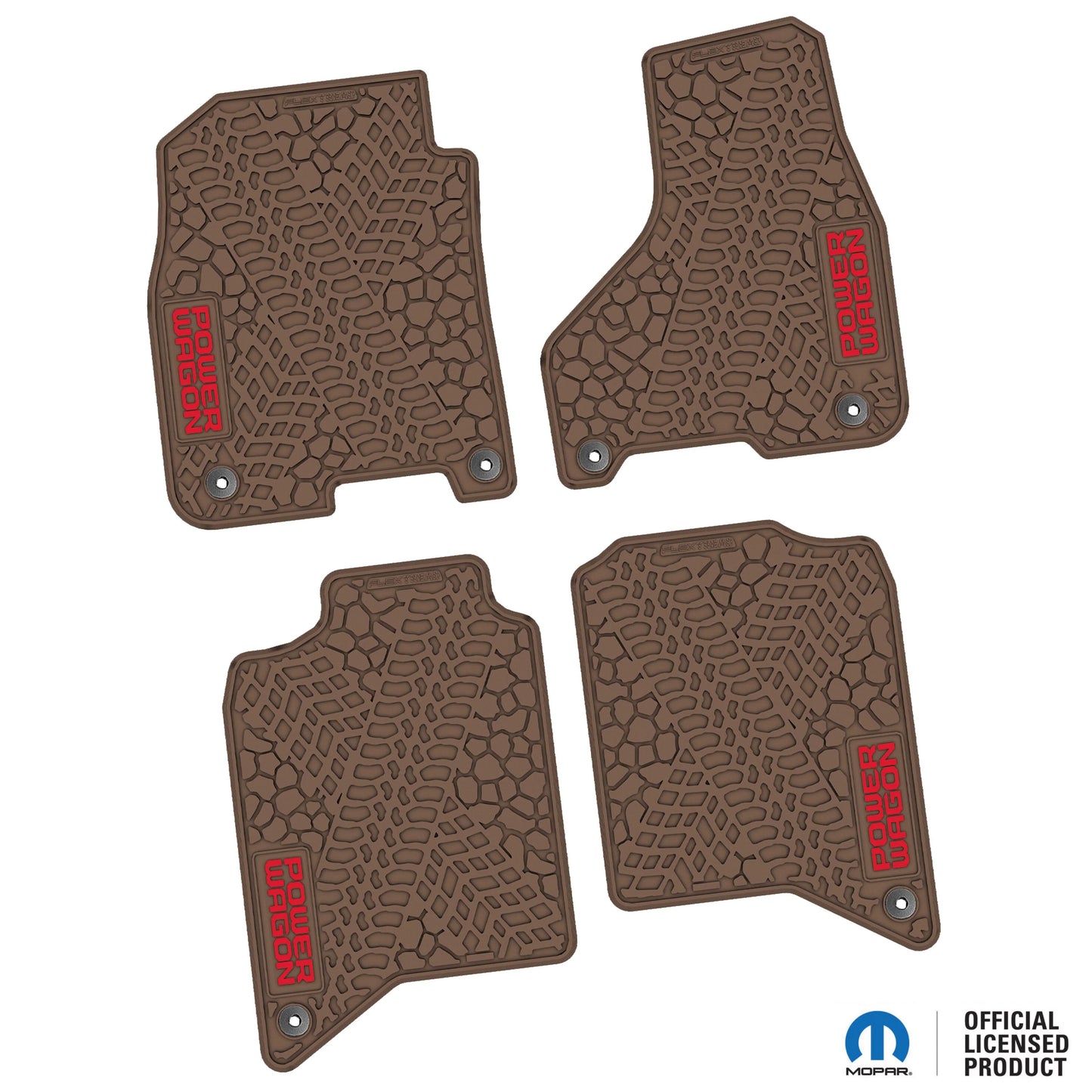 2019–2024 Ram 2500 / 3500 Crew Cab Custom Floor Mats (4-Piece) w/ Power Wagon Logo